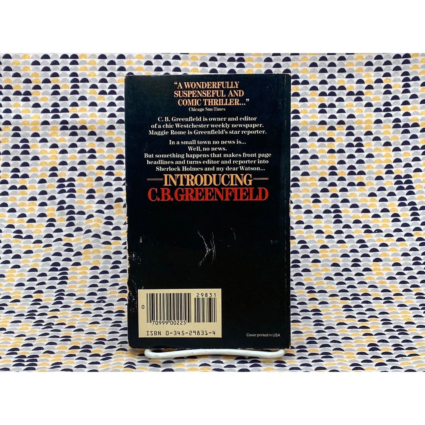 Introducing C.B. Greenfield - Lucille Kallen - Vintage Paperback Book - Ballantine Mystery Edition