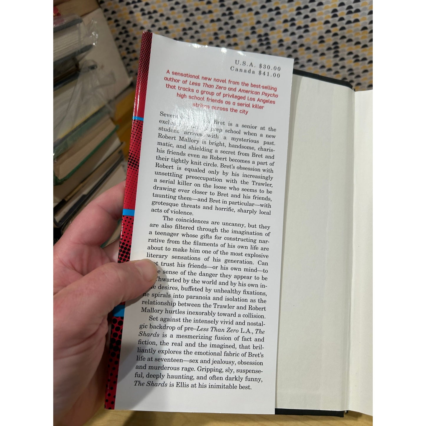 Signed 1st Edition - The Shards - Bret Easton Ellis - Knopf