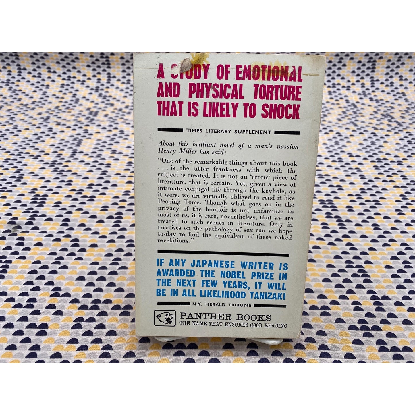 Junichiro Tanizaki - The Key - Paperback Book - Panther Edition
