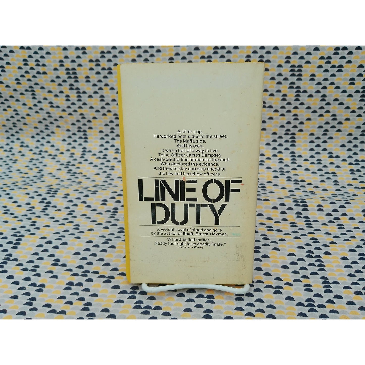 Line Of Duty - Ernest Tidyman - Shaft - Vintage Paperback Book - Bantam Edition