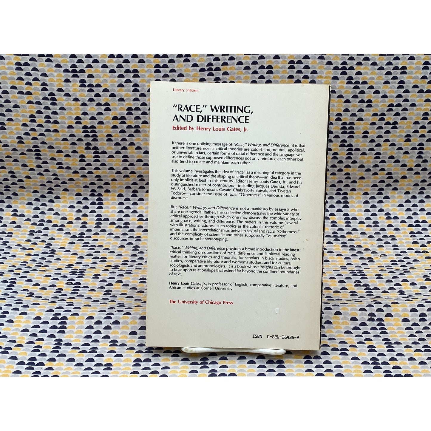 Race,, Writing, And Difference - Henry Louis Gates, Jr. - Vintage Paperback Book - The University of Chicago Press Edition