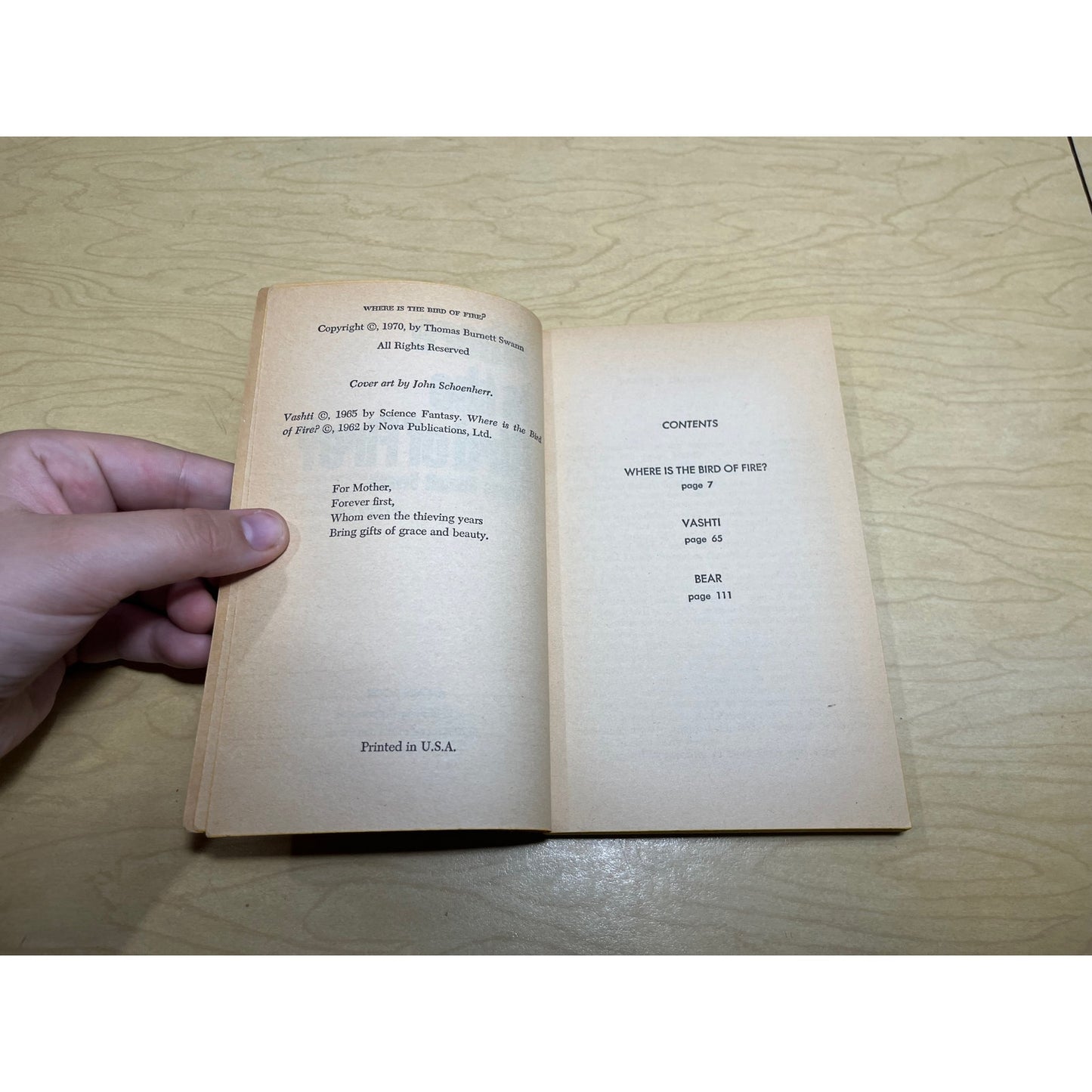 Where is the Bird of Fire? - Thomas Burnett Swann - Ace Books - Paperback