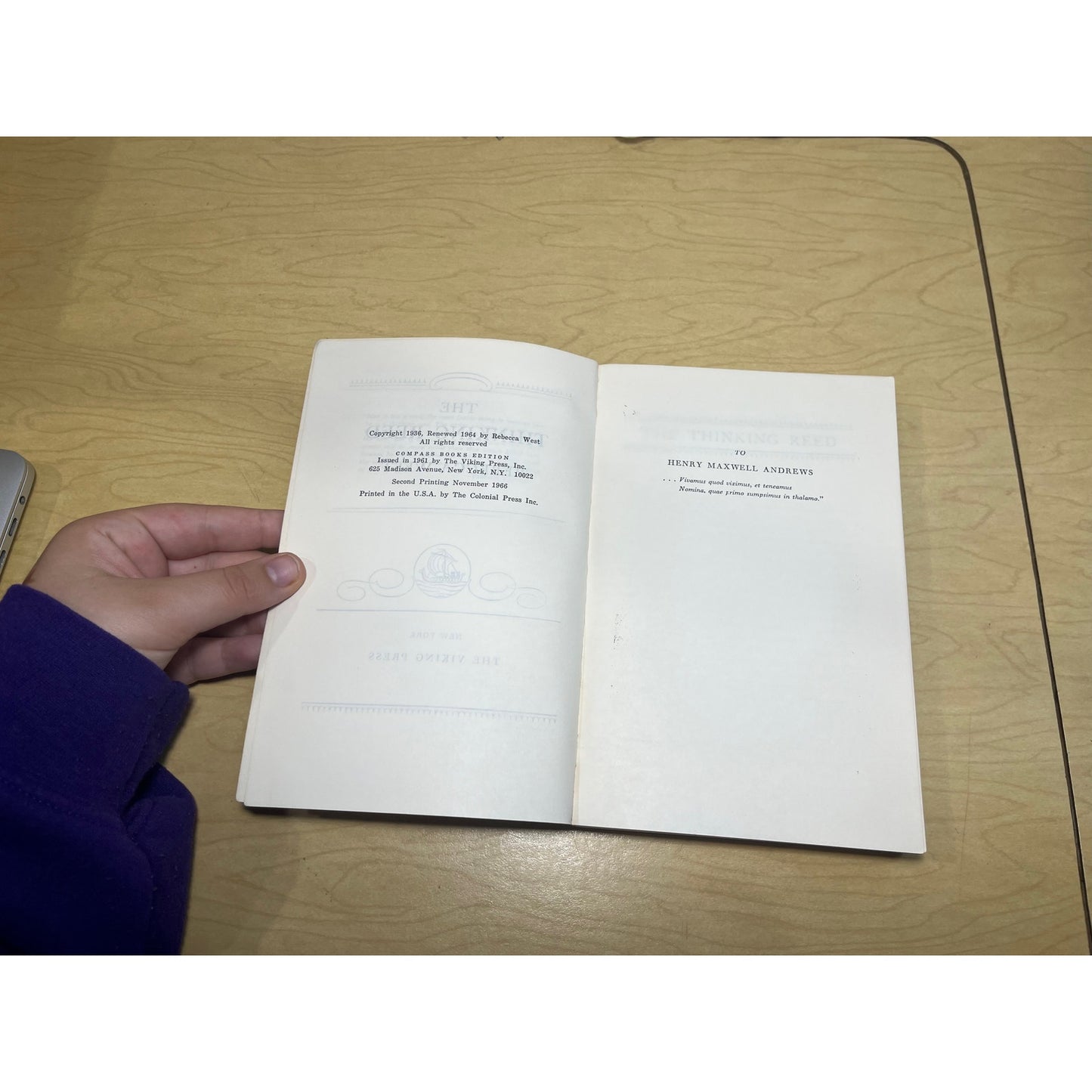 The Thinking Reed - Rebecca West - Compass Books - Paperback