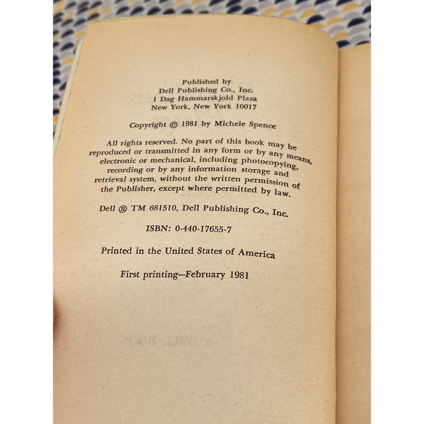 Shadow Play - Michele Spence - Vintage Paperback Book - Dell Edition