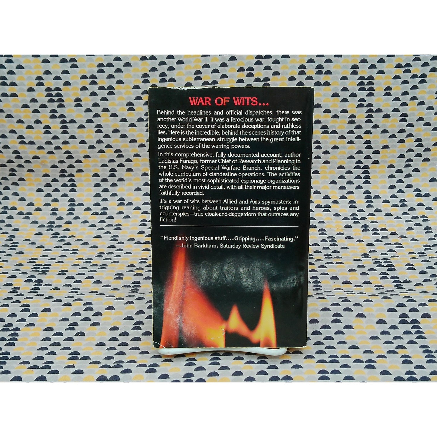 Burn After Reading - Ladislas Farago - Vintage Paperback Book - Pinnacle Edition