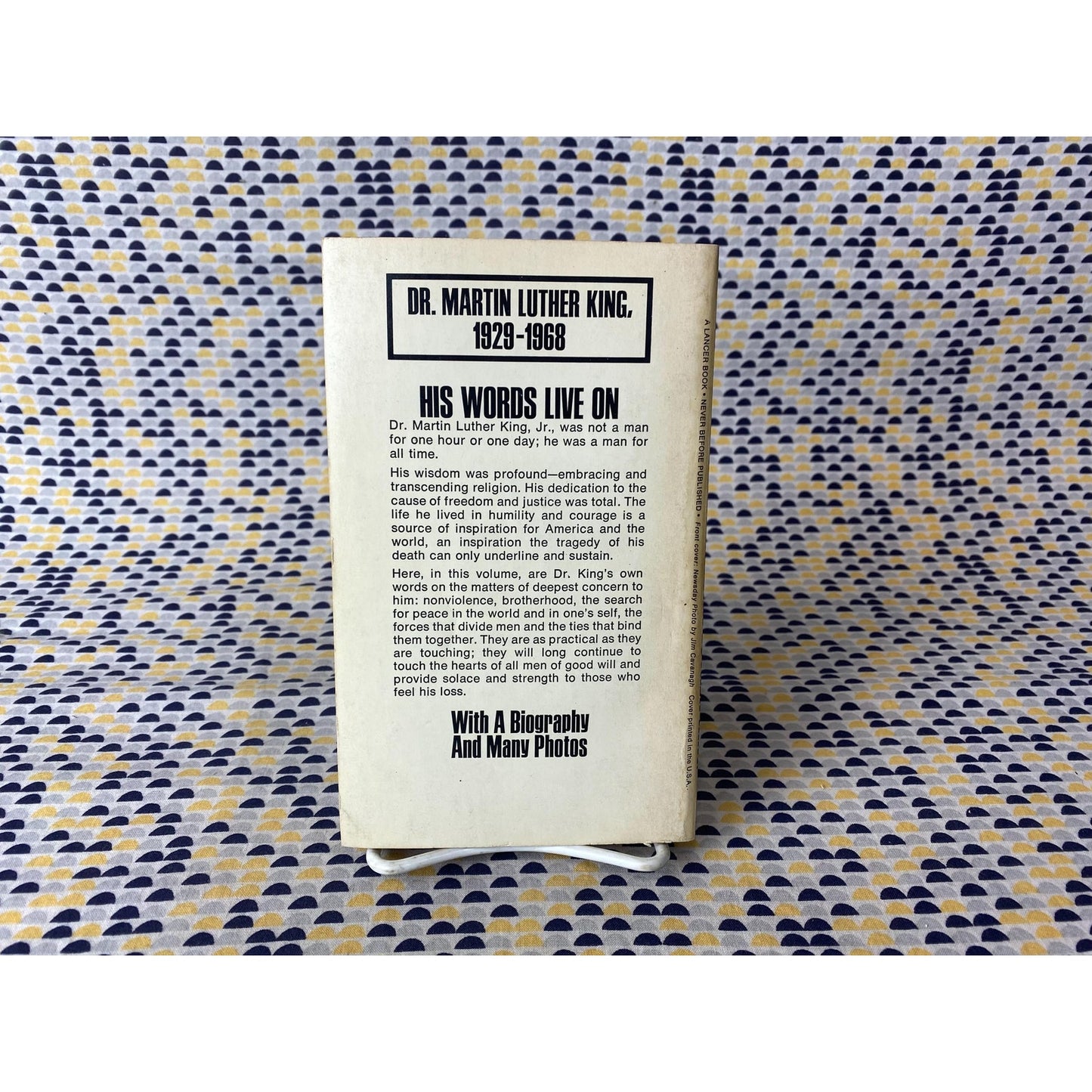 The Wisdom of Martin Luther King Jr - In His Own Words - MLK - Vintage Paperback Book - 75 cent Lancer Edition