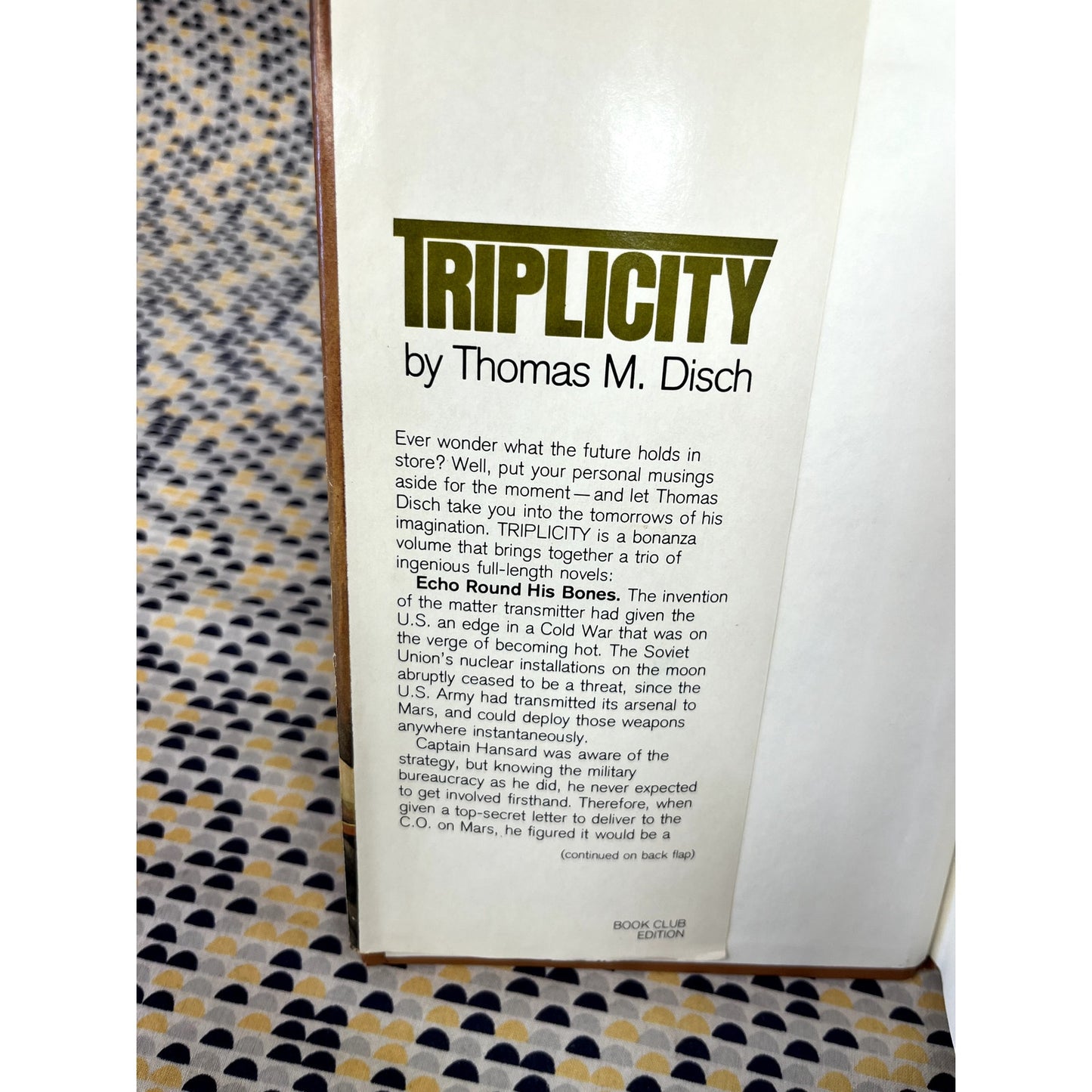 Triplicity - Thomas M. Disch - Nelson Doubleday - Hardcover - Club Edition