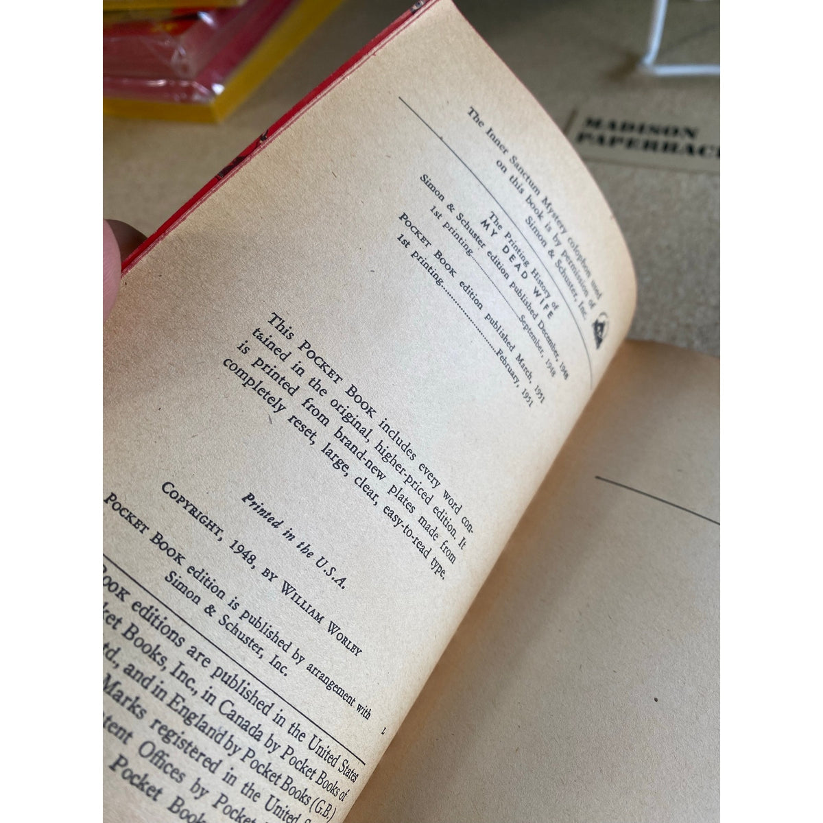 My Dead Wife - William Worley - Pocket 773 - Vintage Paperbacks