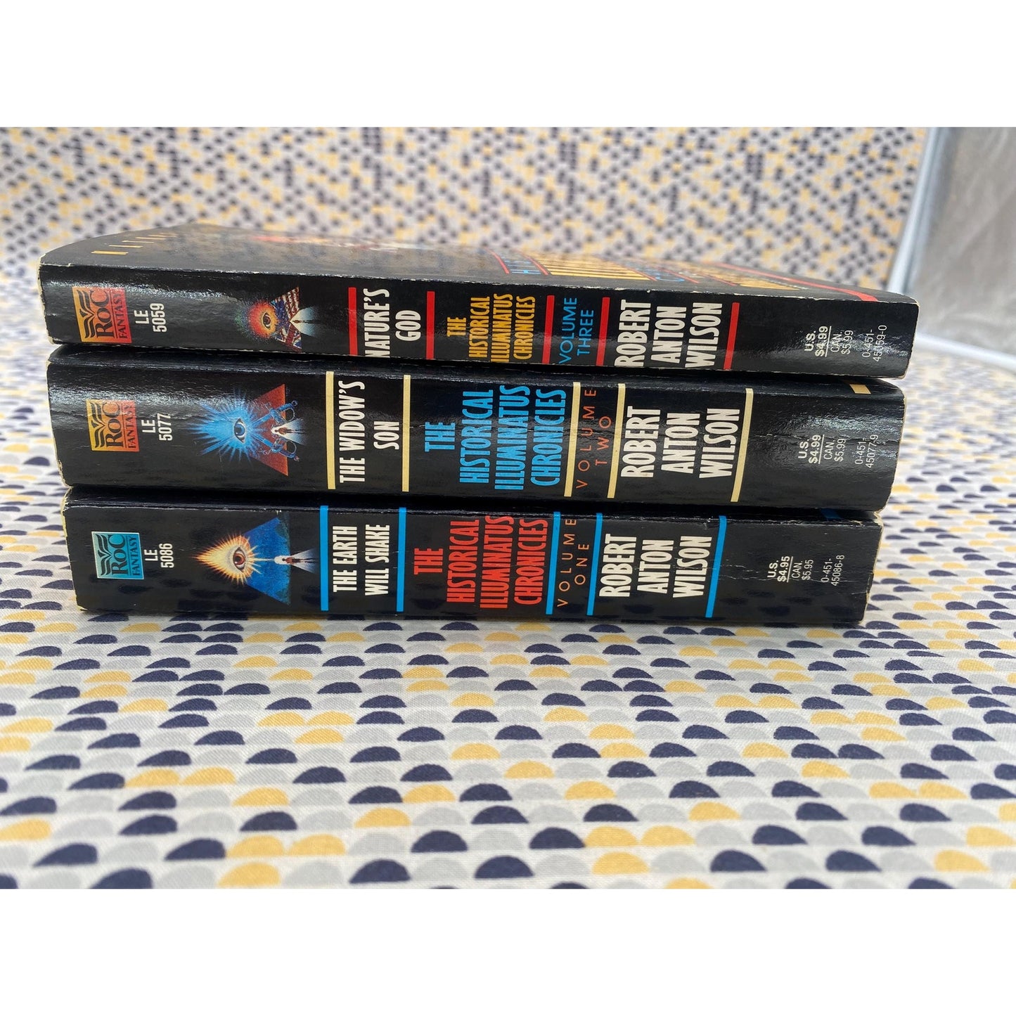 Robert Anton Wilson - The Historical Illuminatus Chronicles - 3 Book Set - ROC Penguin Editions