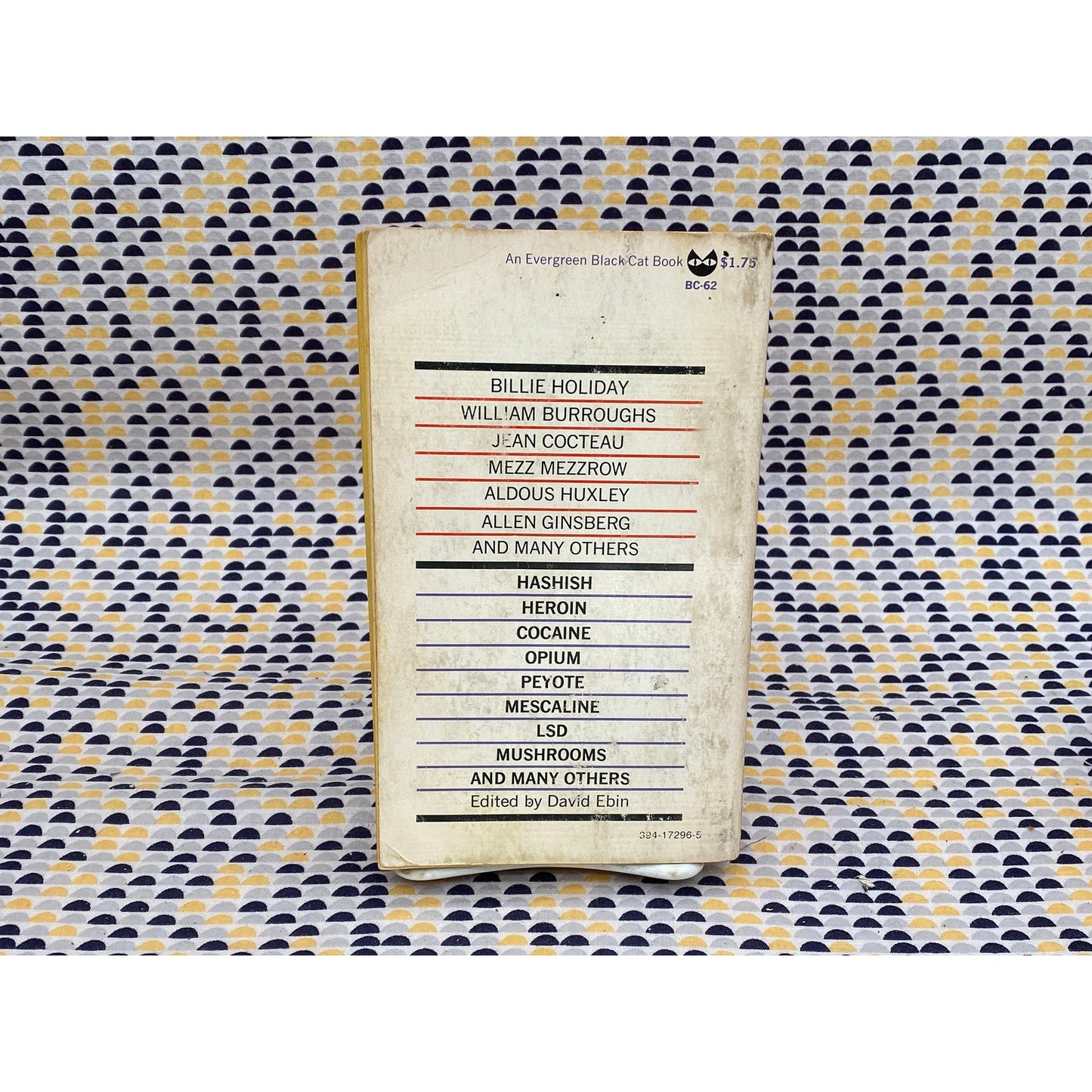 The Drug Experience - Ed by David Ebin - Huxley, Burroughs, Ginsberg, Crowley - Vintage Paperback Book - Evergreen / Grove Press Edition