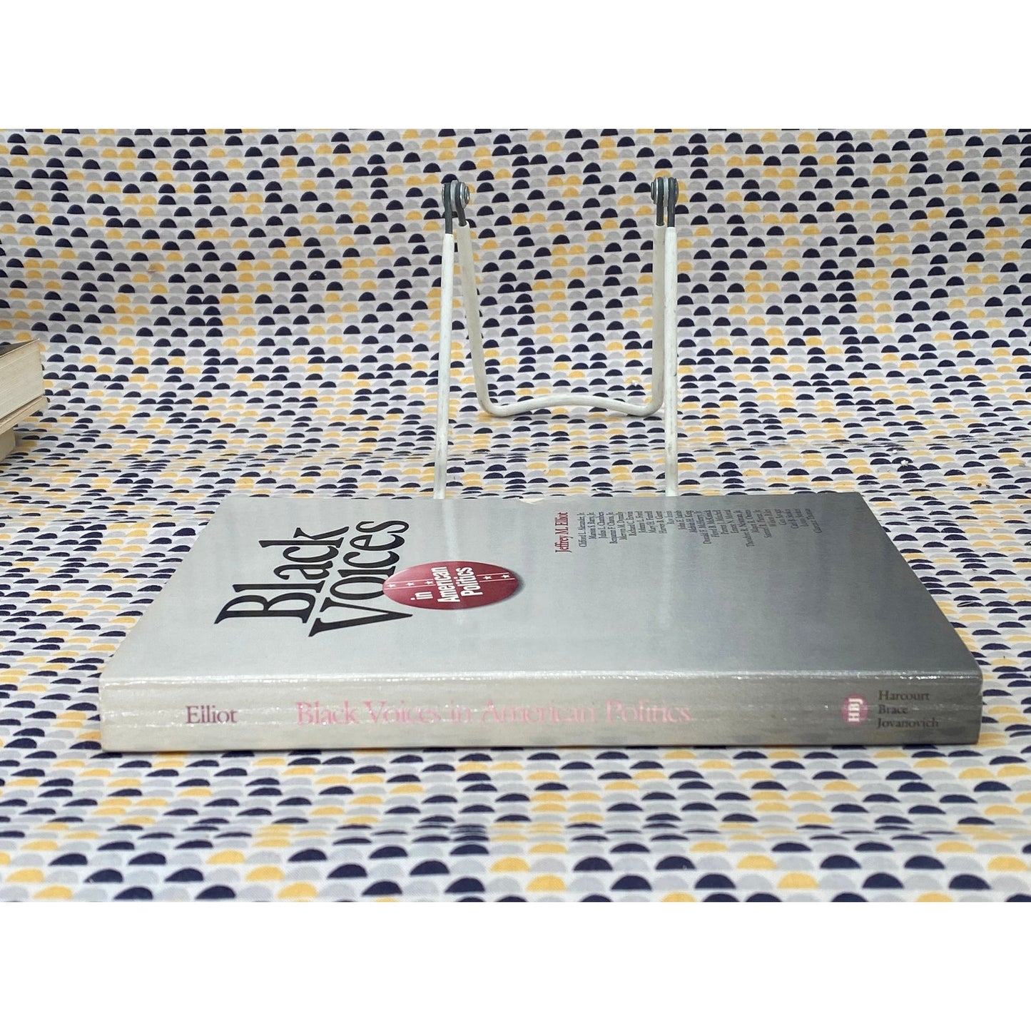 Black Voices In American Politics - Jeffrey M. Elliot, editor - Vintage Paperback Book - Harcourt Brace Jovanovich Edition