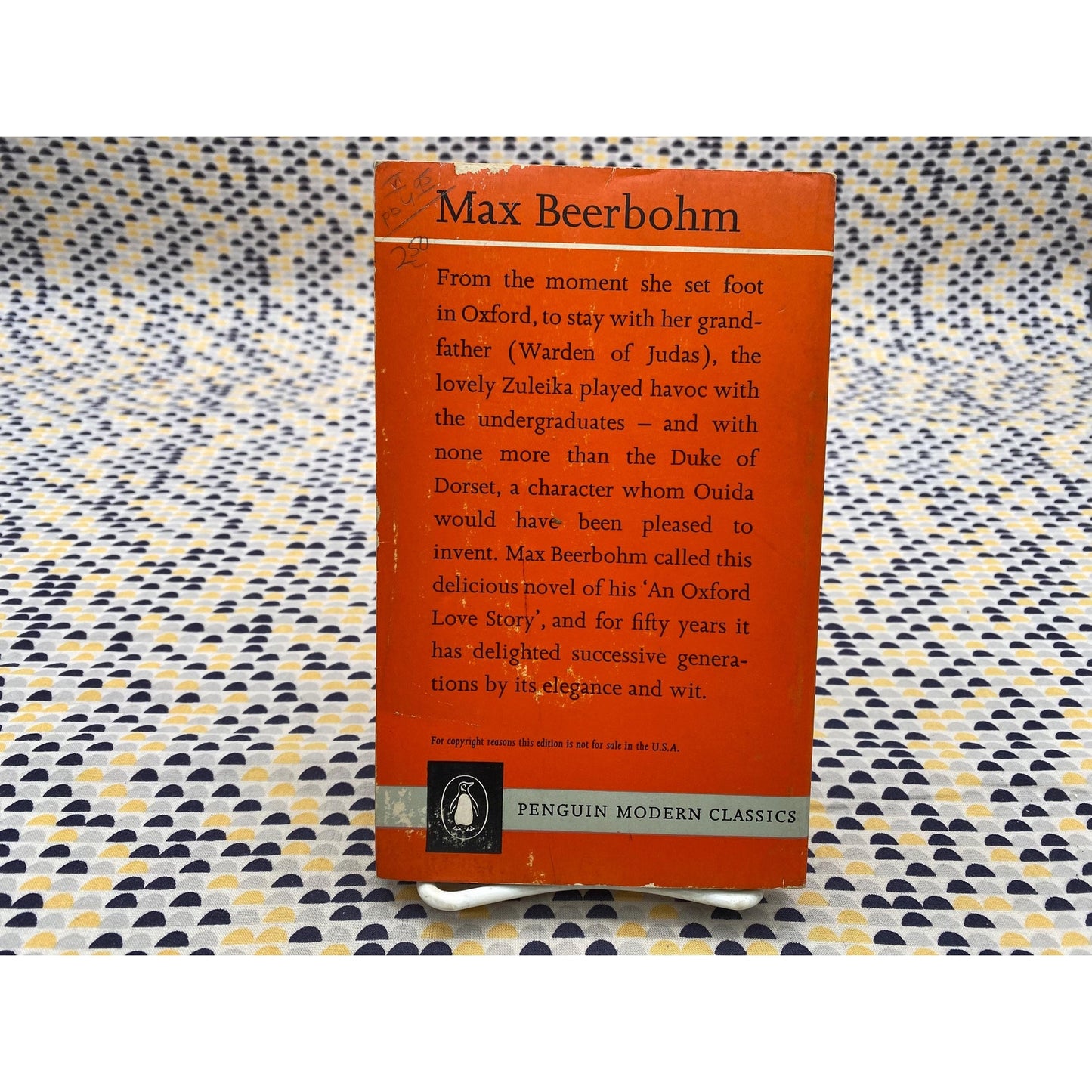 Zuleika Dobson - Max Beerbohm - Vintage Paperback Book - Penguin Modern Classics