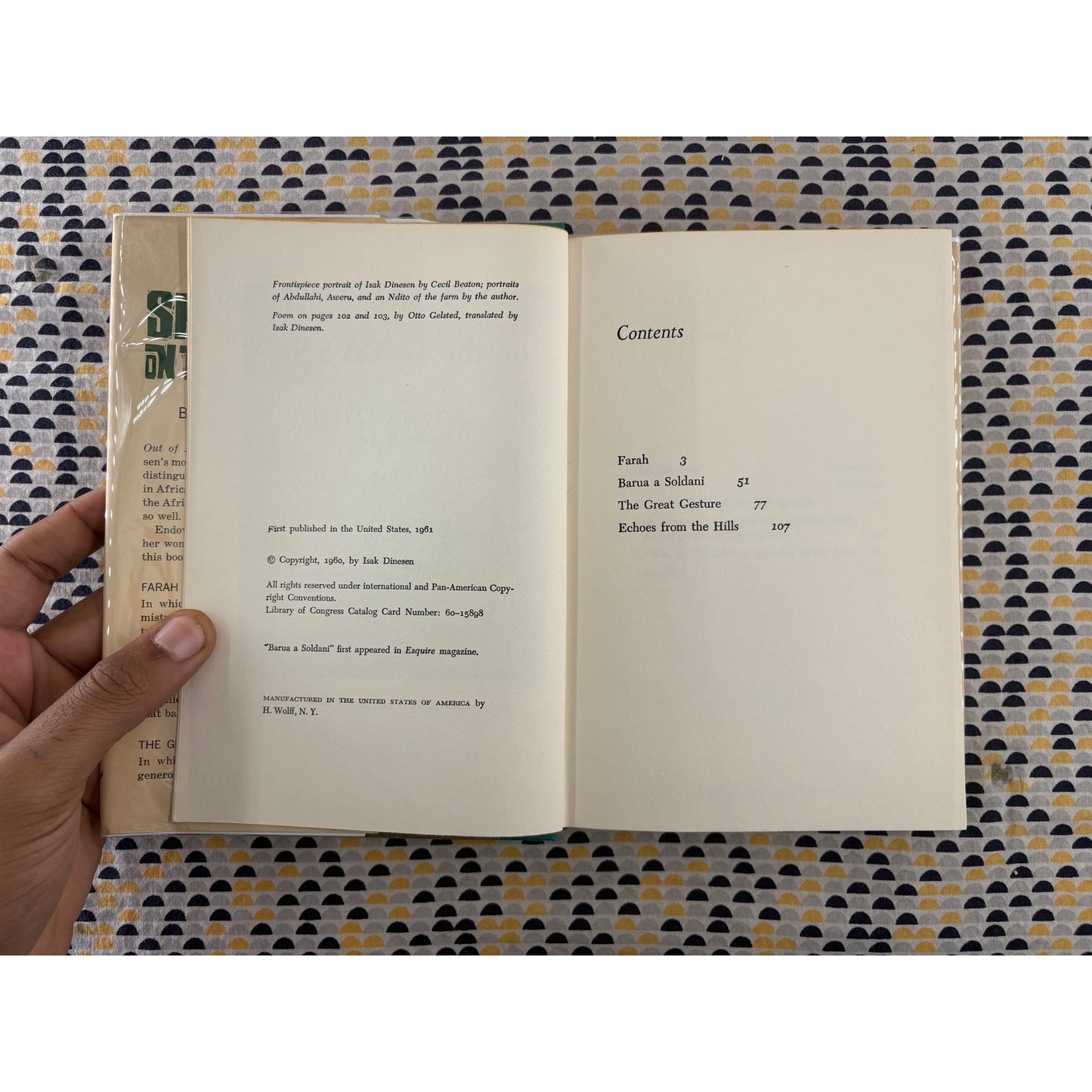 Shadows On The Grass - Isak Dinesen - Random House - Hardcover