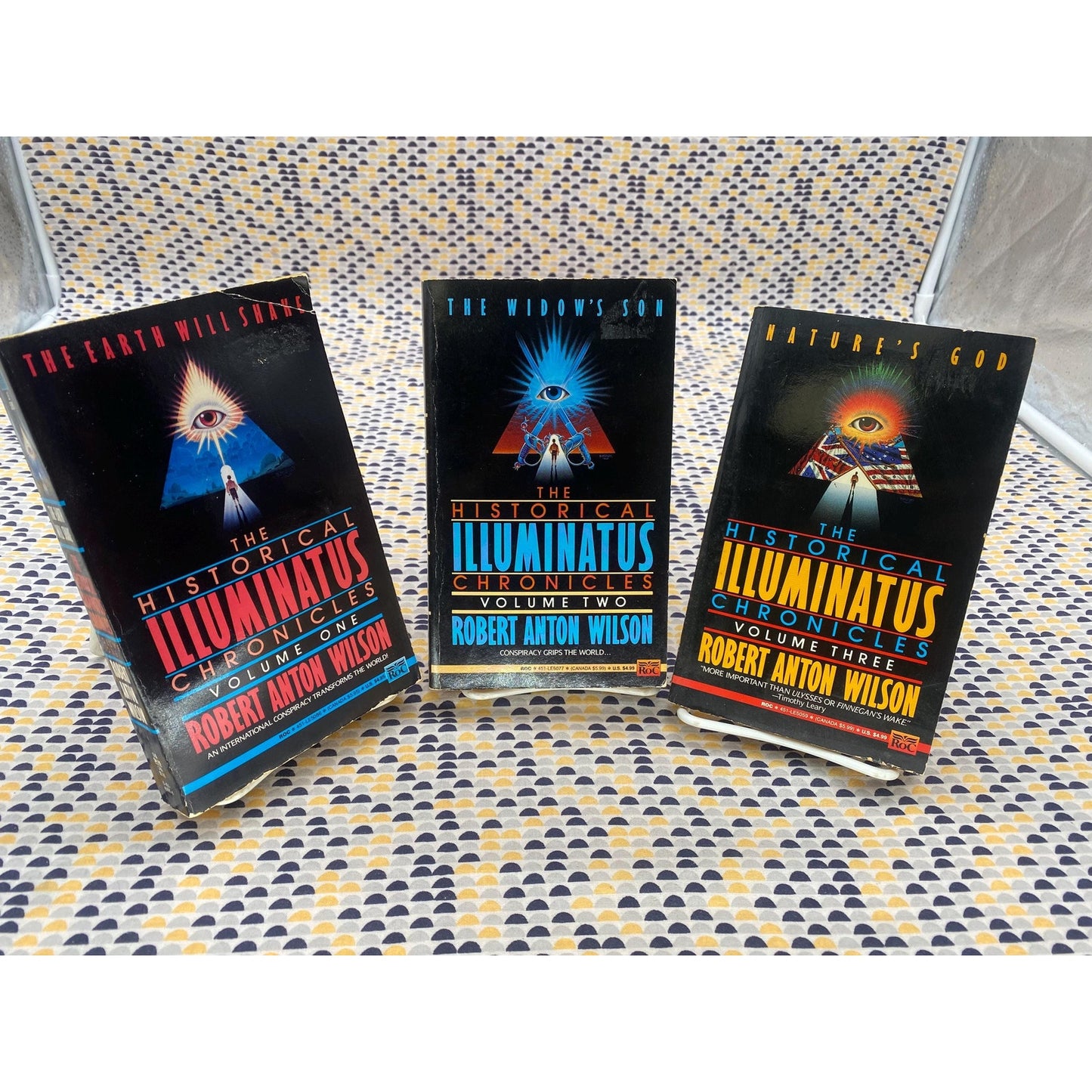 Robert Anton Wilson - The Historical Illuminatus Chronicles - 3 Book Set - ROC Penguin Editions