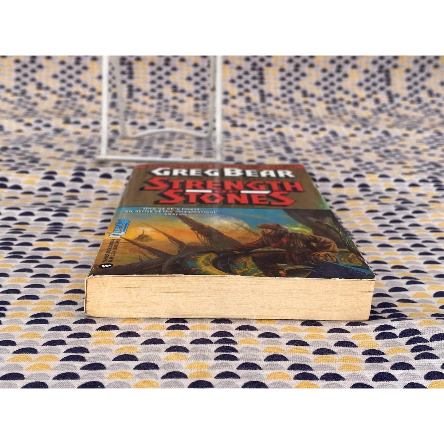 Strength Of Stones - Greg Bear - Vintage Paperback Book - Warner Books Edition