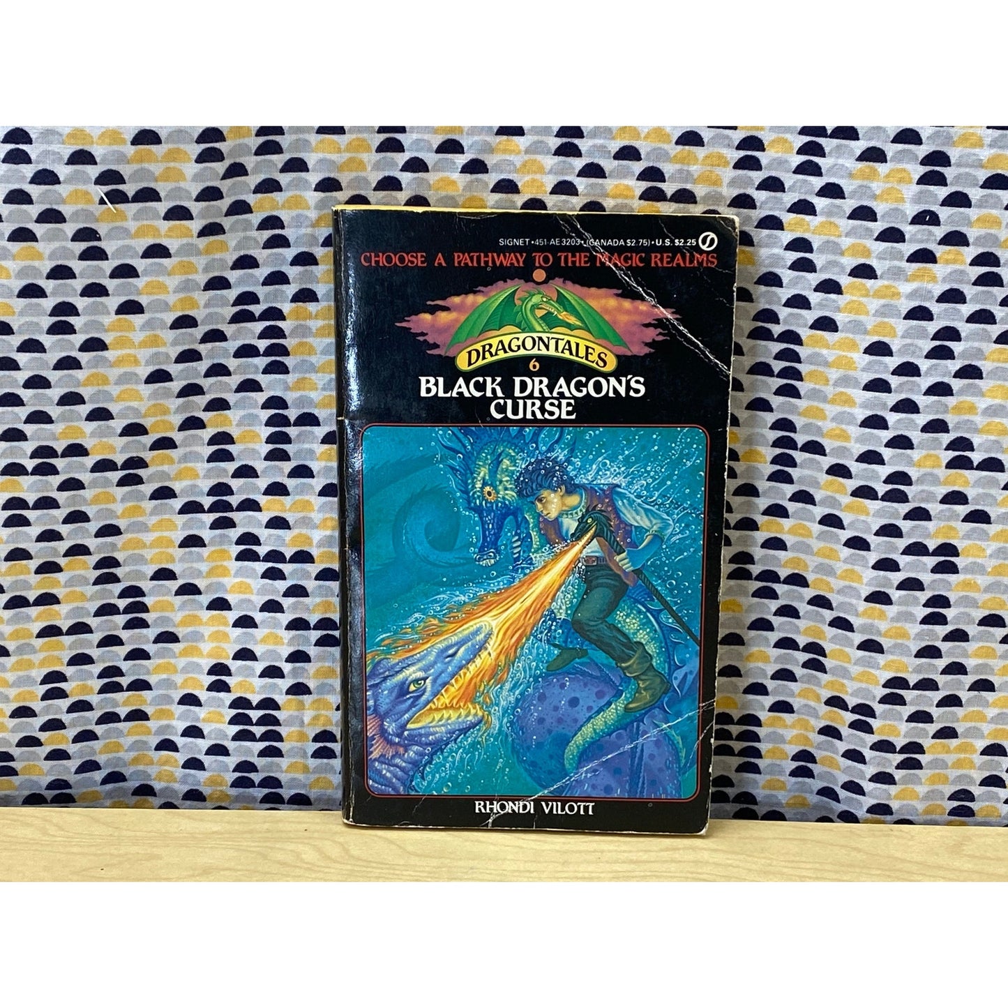 DragonTales #6 - Black Dragon's Curse - Rhondi Vilott -CYOA - RPG - Signet Books