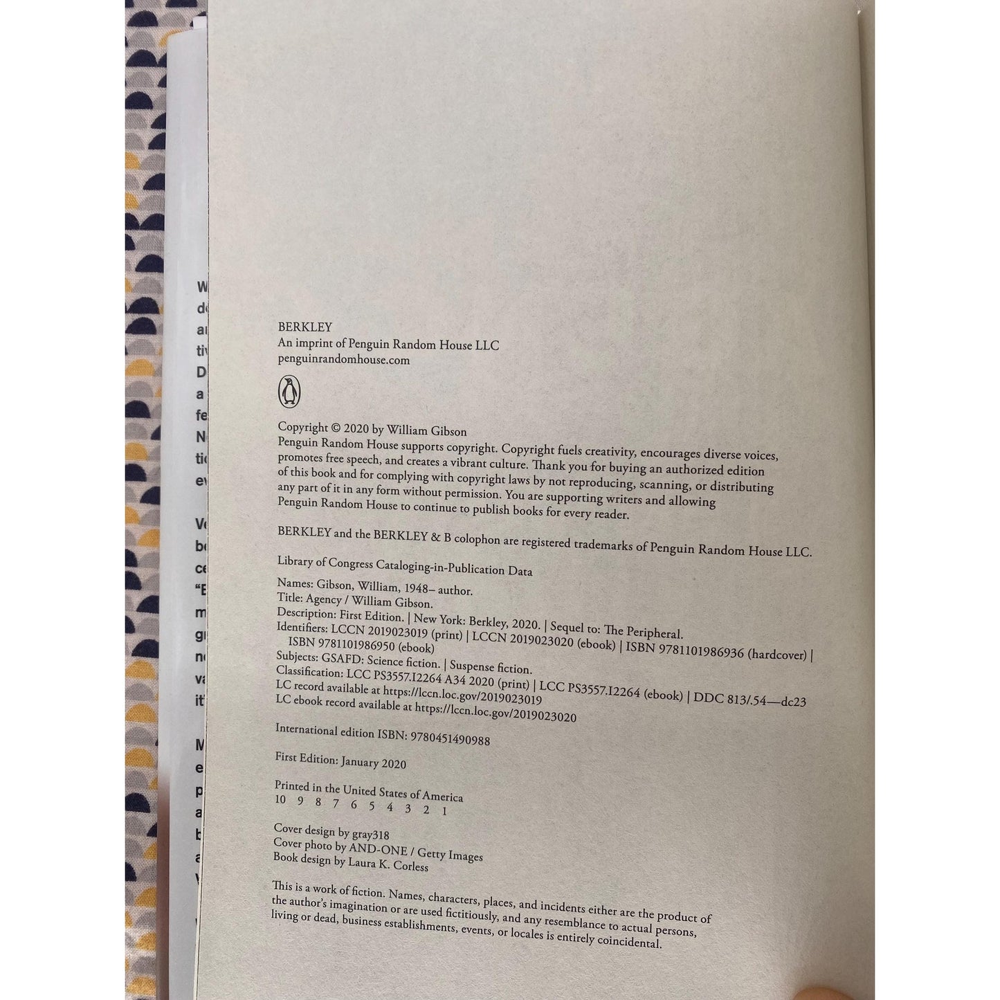 SIGNED - Agency - William Gibson - Hardcover - 1st Edition, 1st Printing