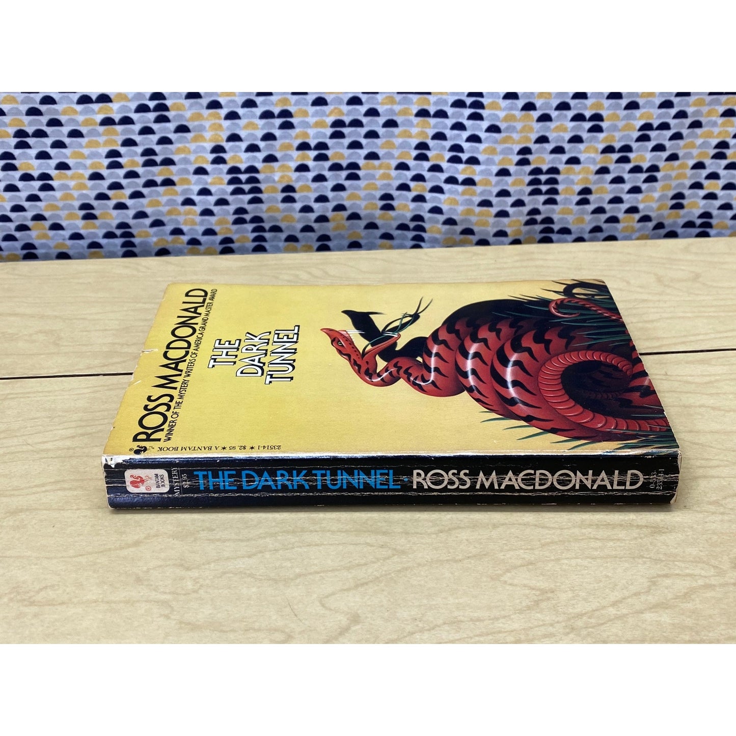 The Dark Tunnel - Ross Macdonald - Vintage Paperback Book - Bantam Books