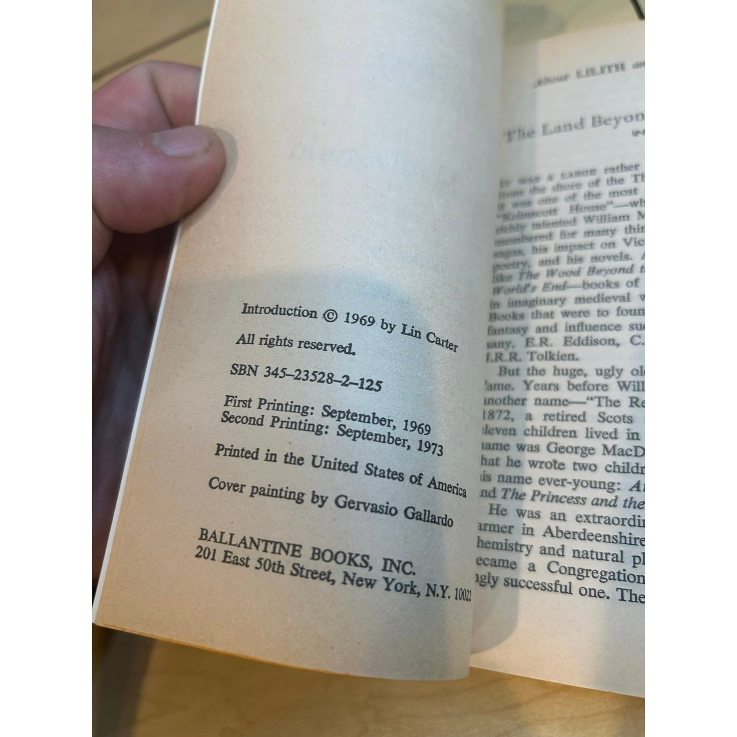 Lilith - George MacDonald - Ballantine Adult Fantasy Edition