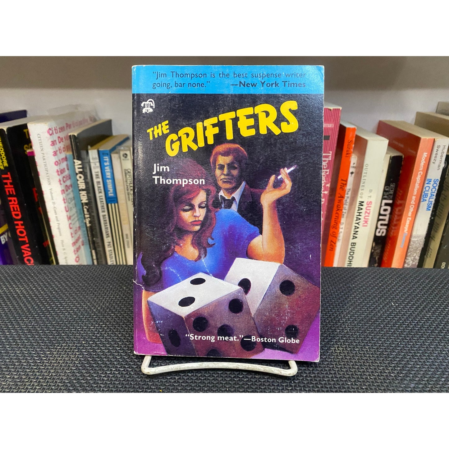 The Grifters - Jim Thompson - Vintage Paperback Book - Black Lizard Edition