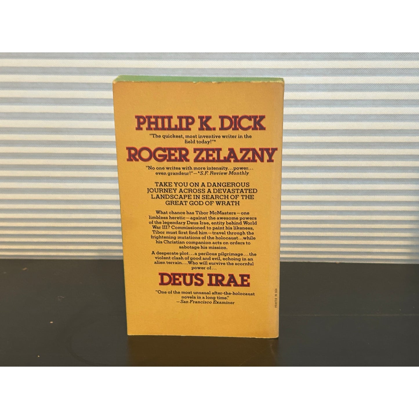 Deus Irae - Philip K. Dick & Roger Zelazny - Vintage Paperback Book - Dell Science Fiction Edition