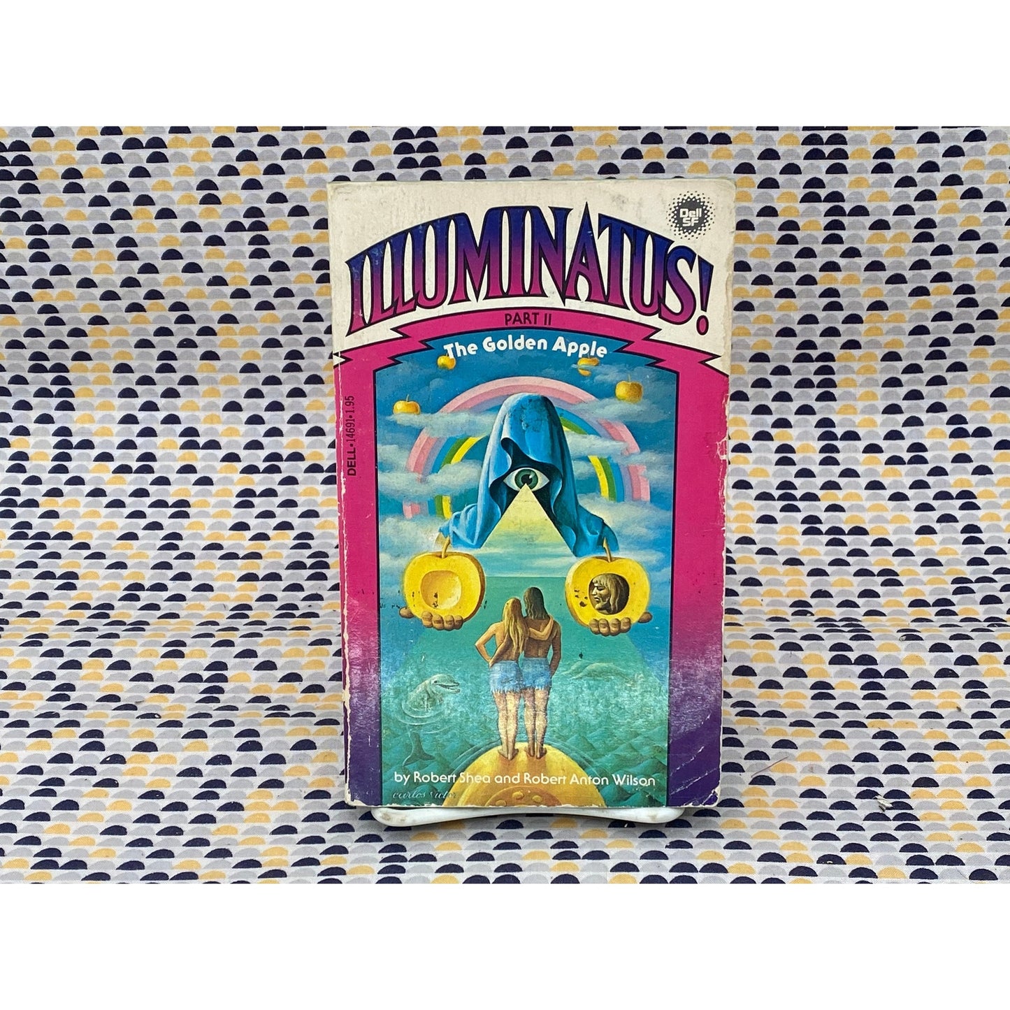 Illuminatus! - Part II The Golden Apple - Robert Shea and Robert Anton Wilson - Vintage Paperback Book - Dell Science Fiction Edition
