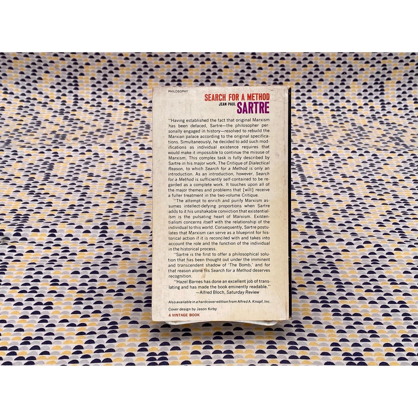 Jean-Paul Sartre - Search for a Method - Vintage Paperback Book