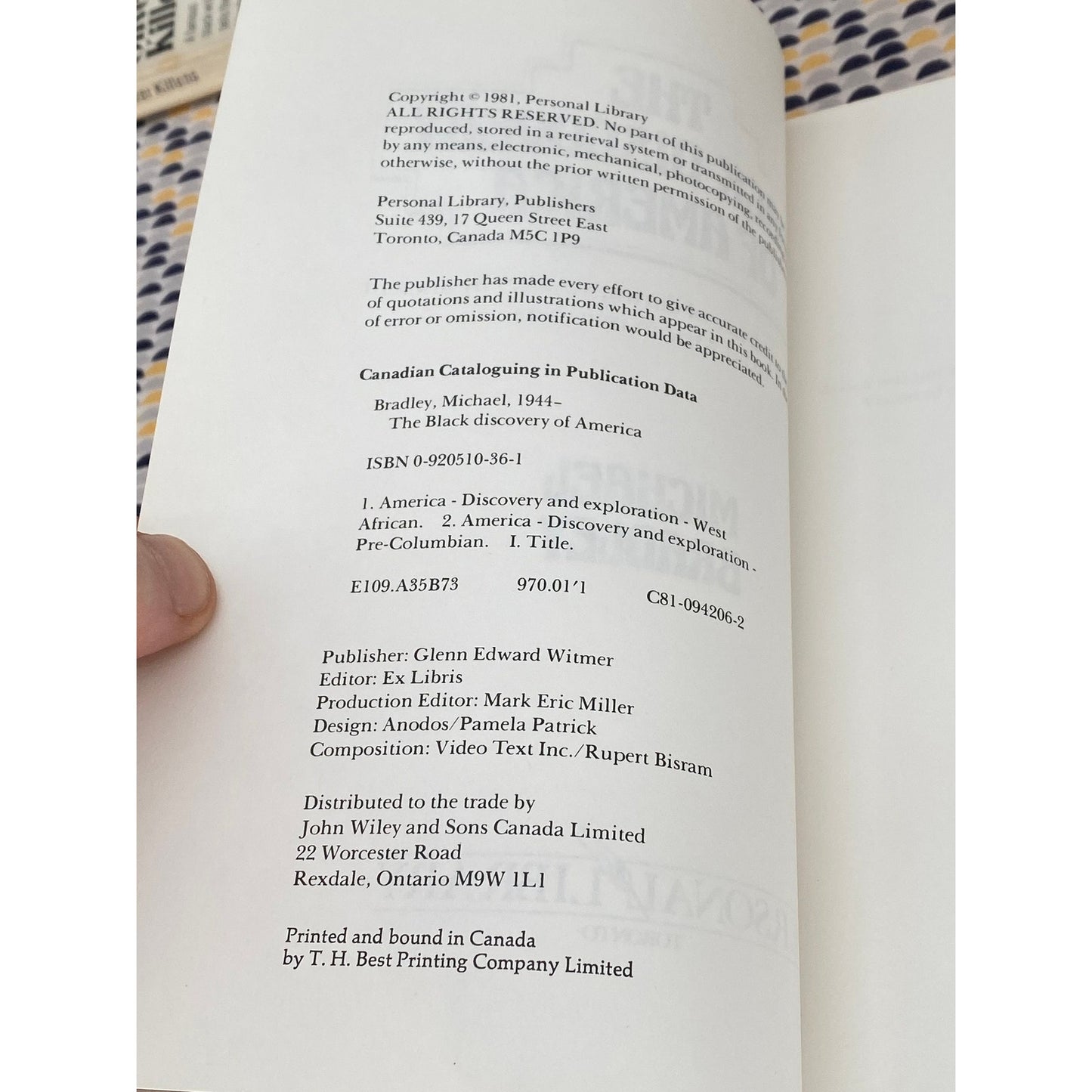 The Black Discovery Of America - Michael Bradley - Vintage Paperback Book