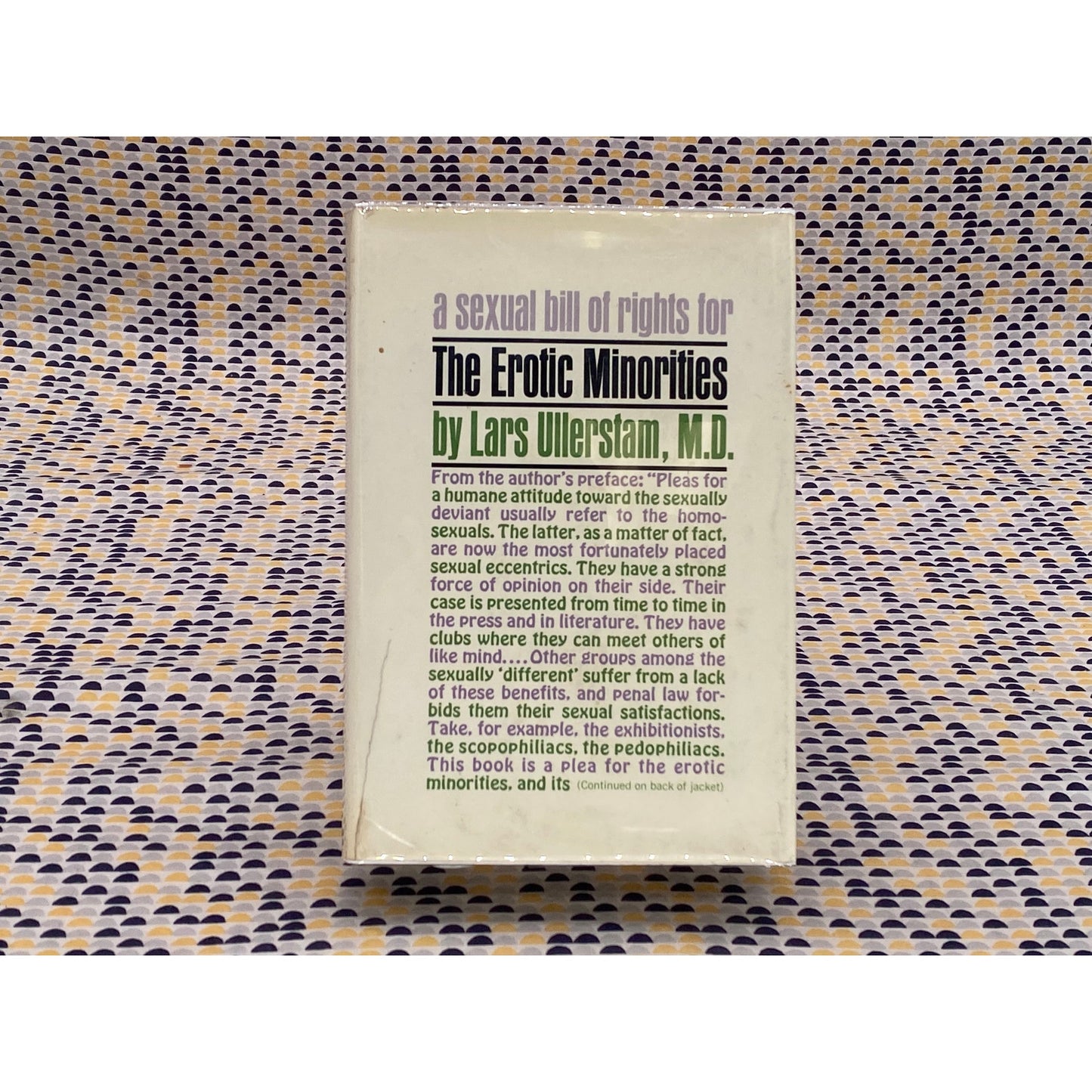 The Erotic Minorities - Lars Ullerstam M.D. - Hardcover - Grove Press