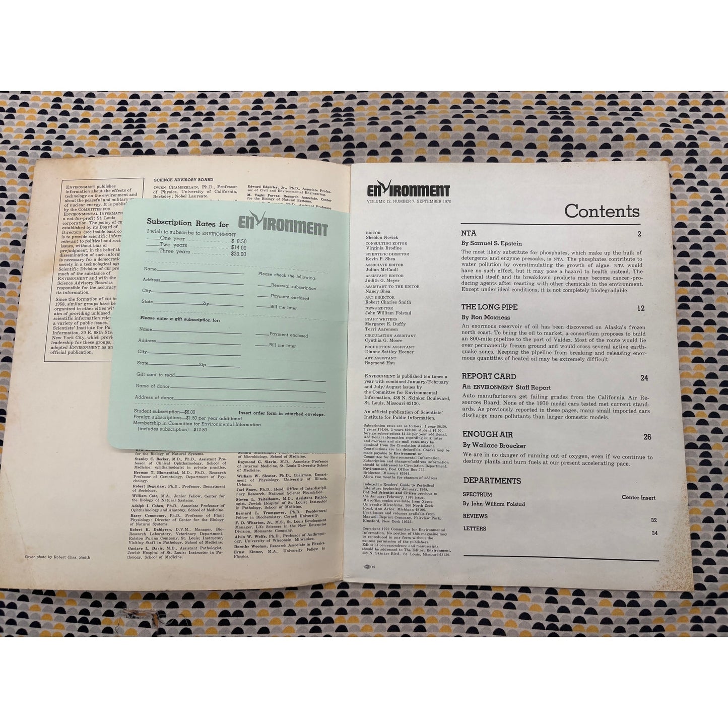 Environment Magazine - September 1970 - Vintage Ecology
