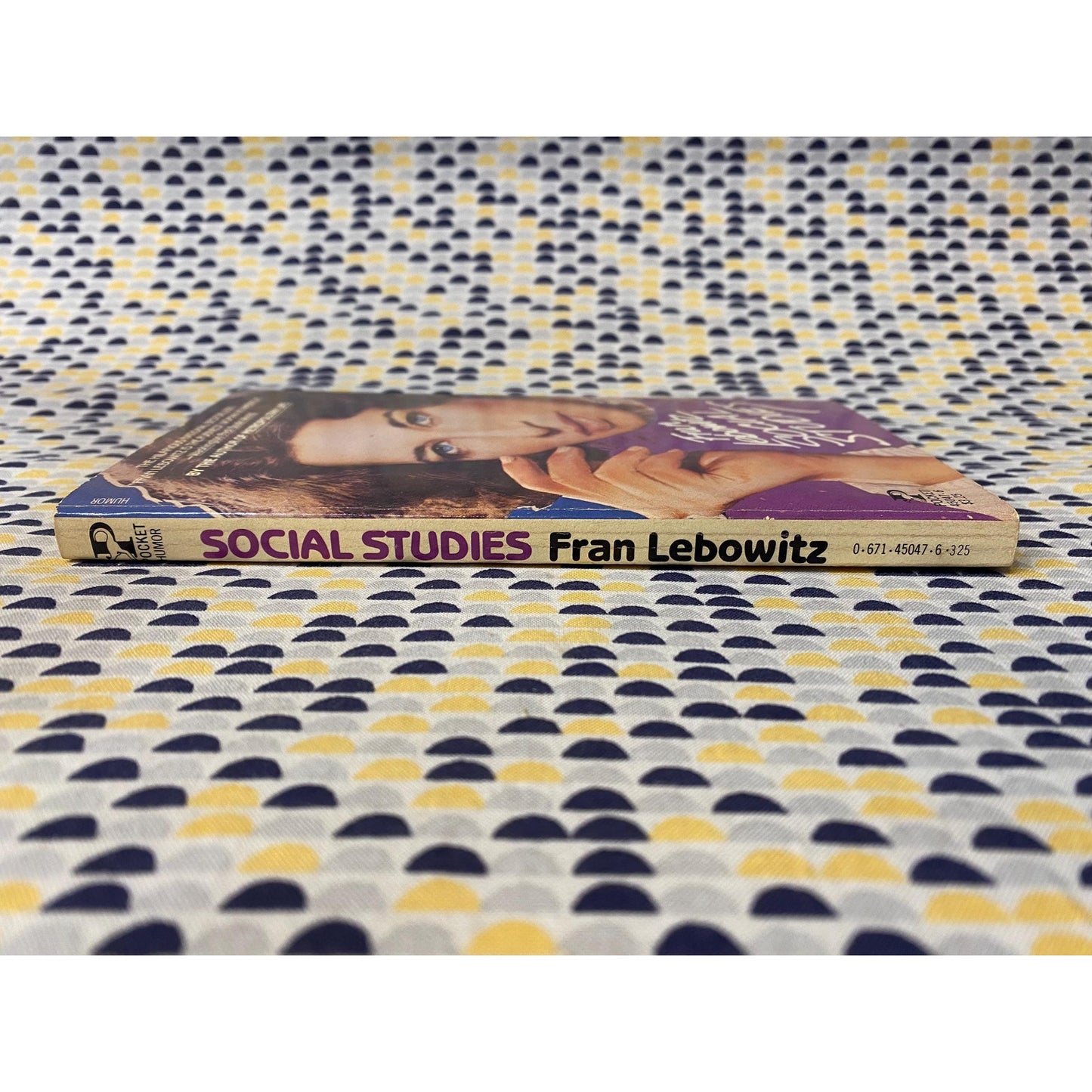 Social Studies - Fran Lebowitz - Vintage Paperback Book - Pocket Books Edition - 1st Printing