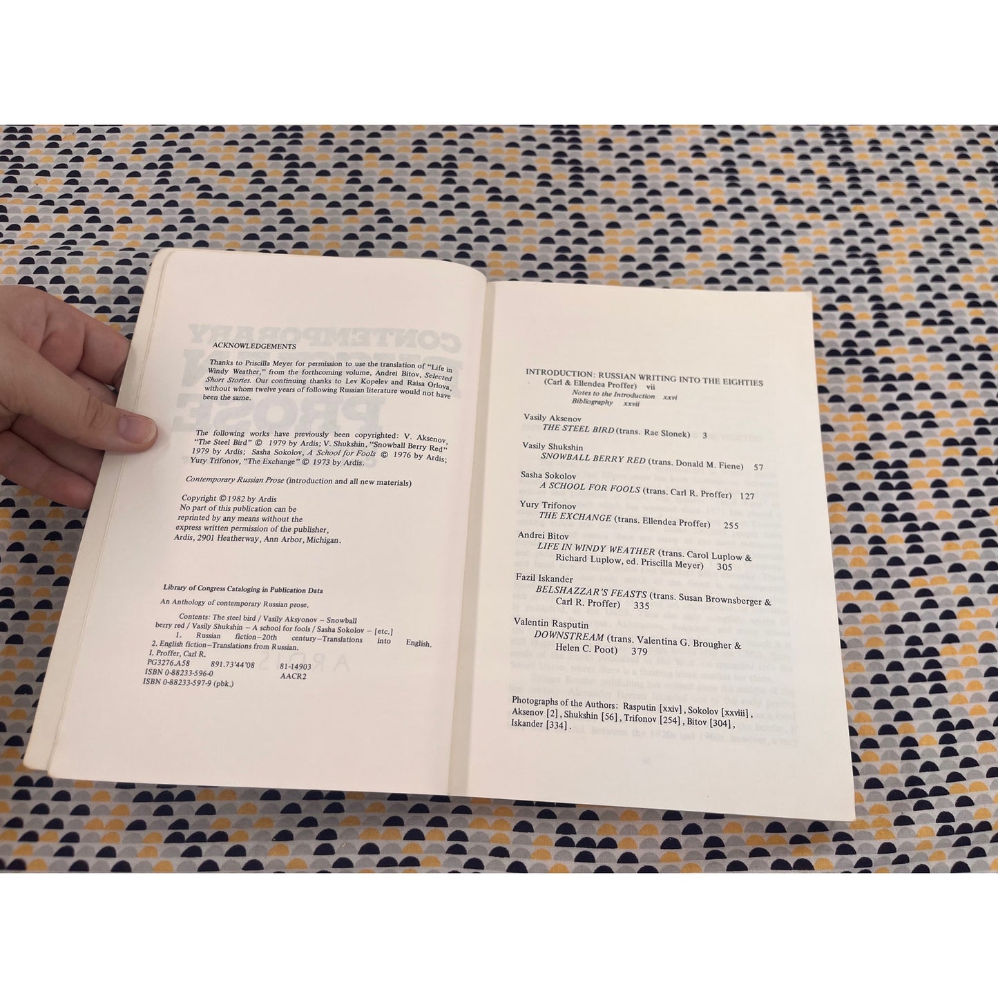 Contemporary Russian Prose - Ed. Carl & Ellendea Proffer - Ardis Books - Paperback