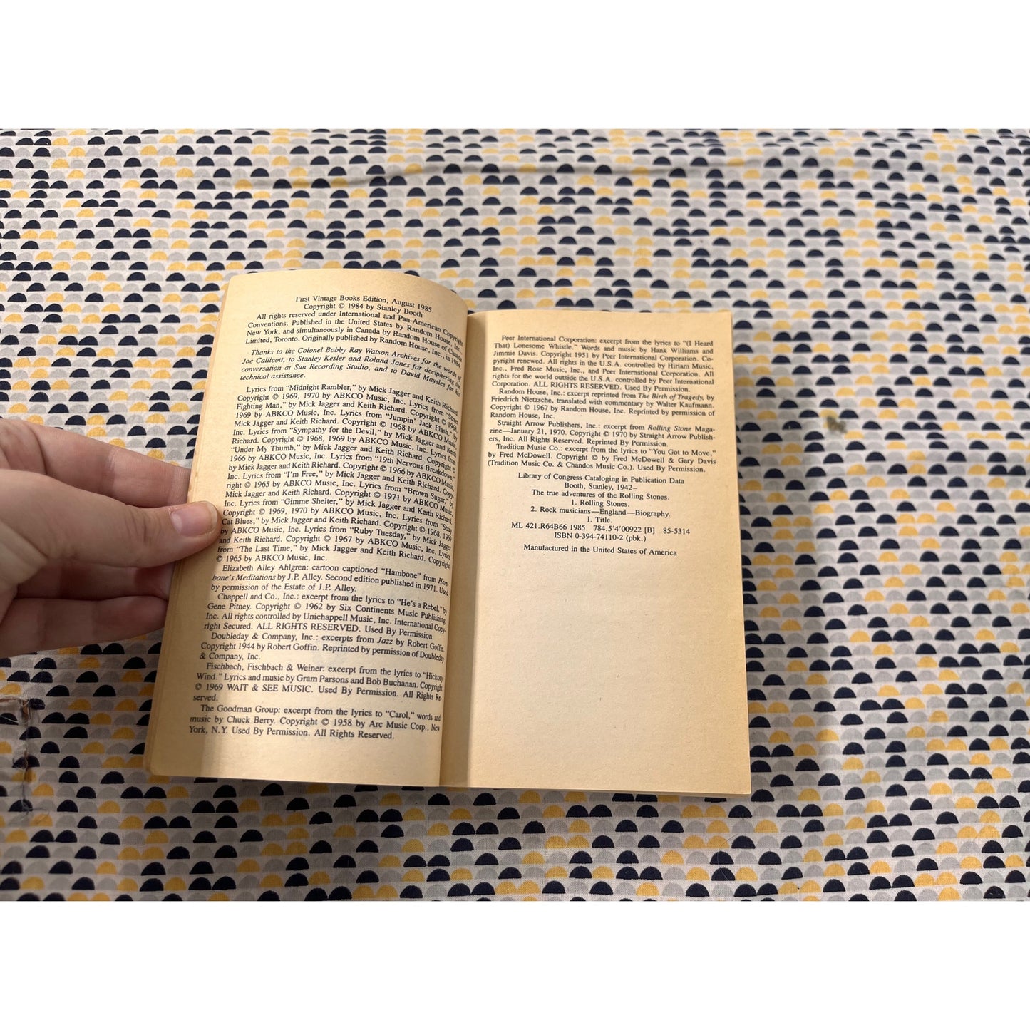 The True Adventures of the Rolling Stones - Stanley Booth - Vintage Books - Paperback