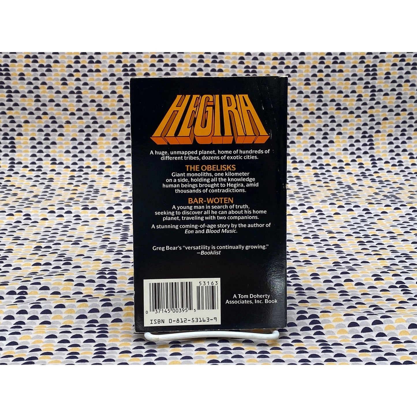 Hegira - Greg Bear - Vintage Paperback Book - Tor Edition