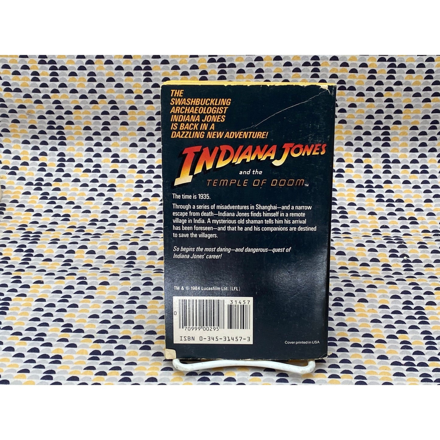 Temple of Doom - Indiana Jones - Movie Novelization - James Kahn - Vintage Paperback - Tie-In