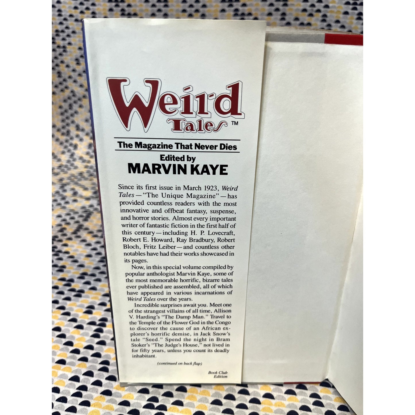 Weird Tales - Marvin Kaye - Nelson Doubleday - Hardcover - Club Edition