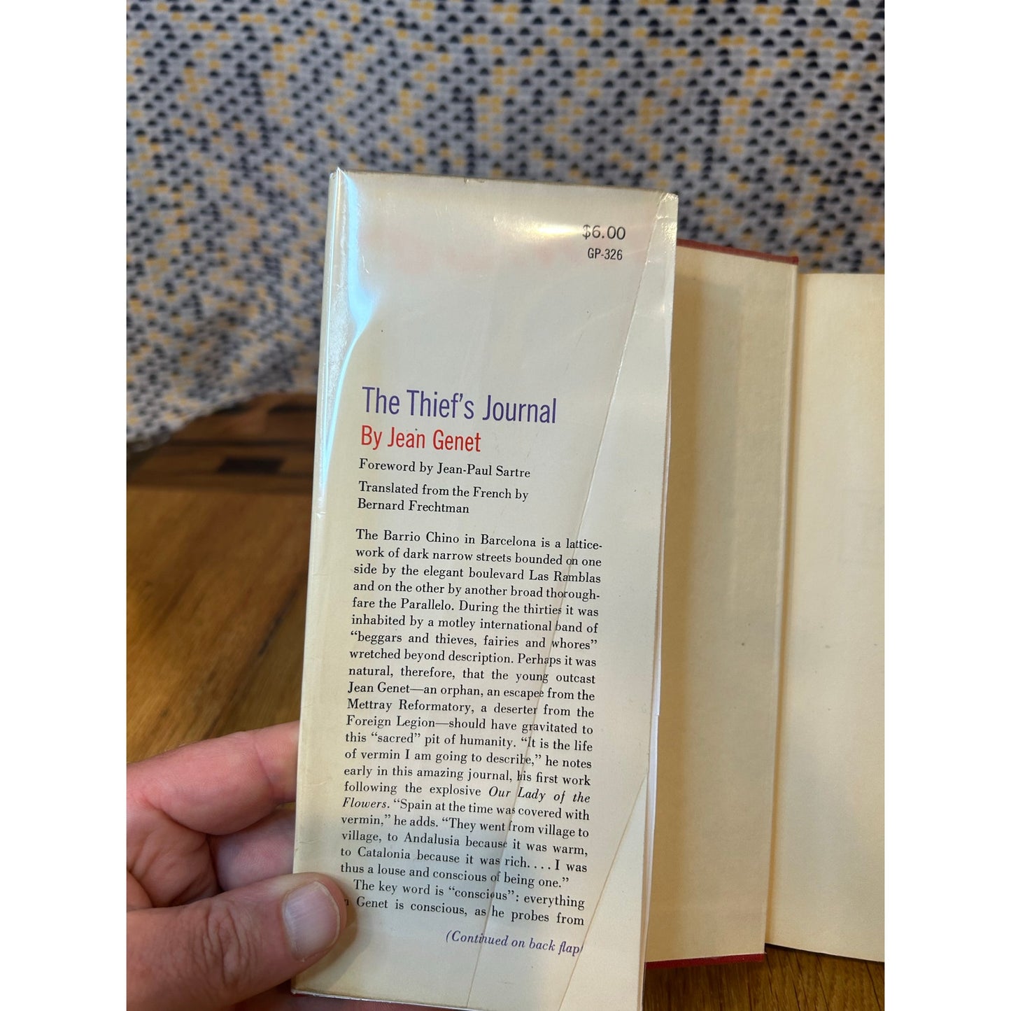 The Thief's Journal - Jean Genet - Hardcover - Grove Press - 1st Edition, 1st Printing