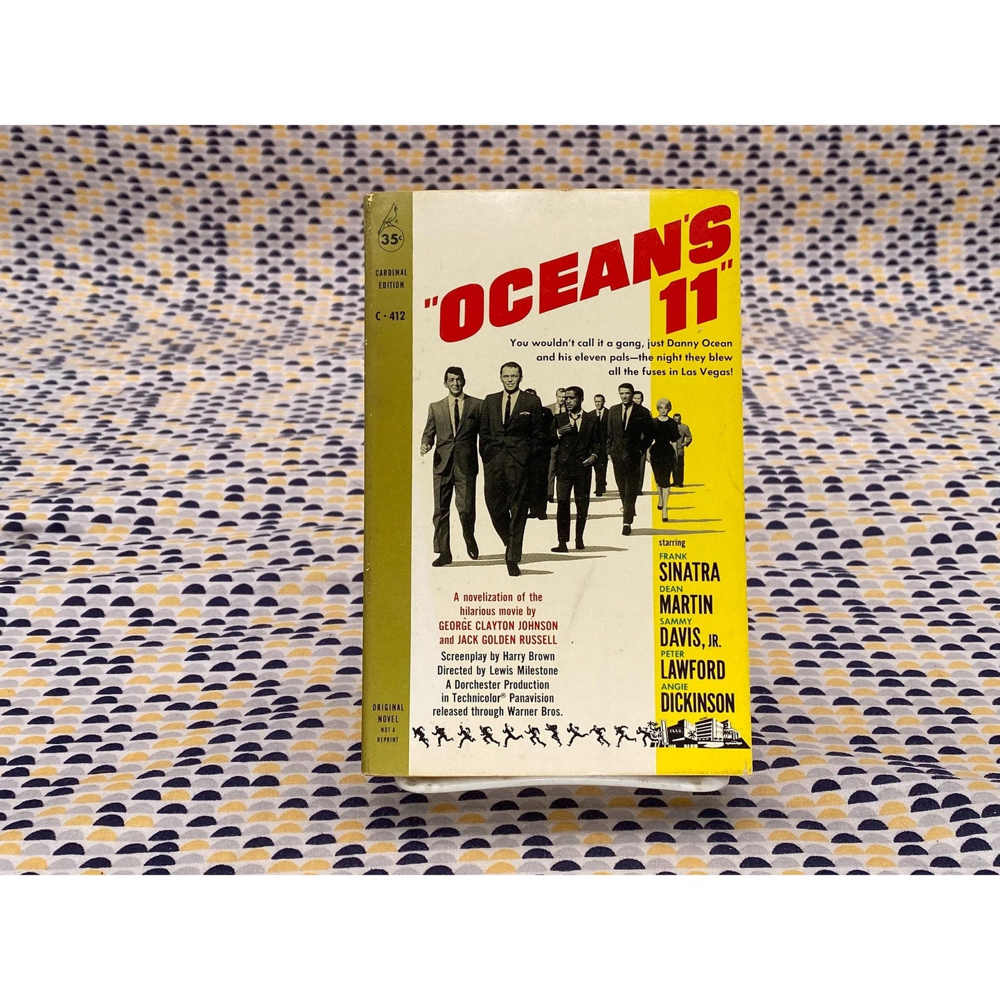 Ocean's 11 - Johnson and Russell - Movie Tie In - Vintage Paperback Book - 1960 Cardinal Edition