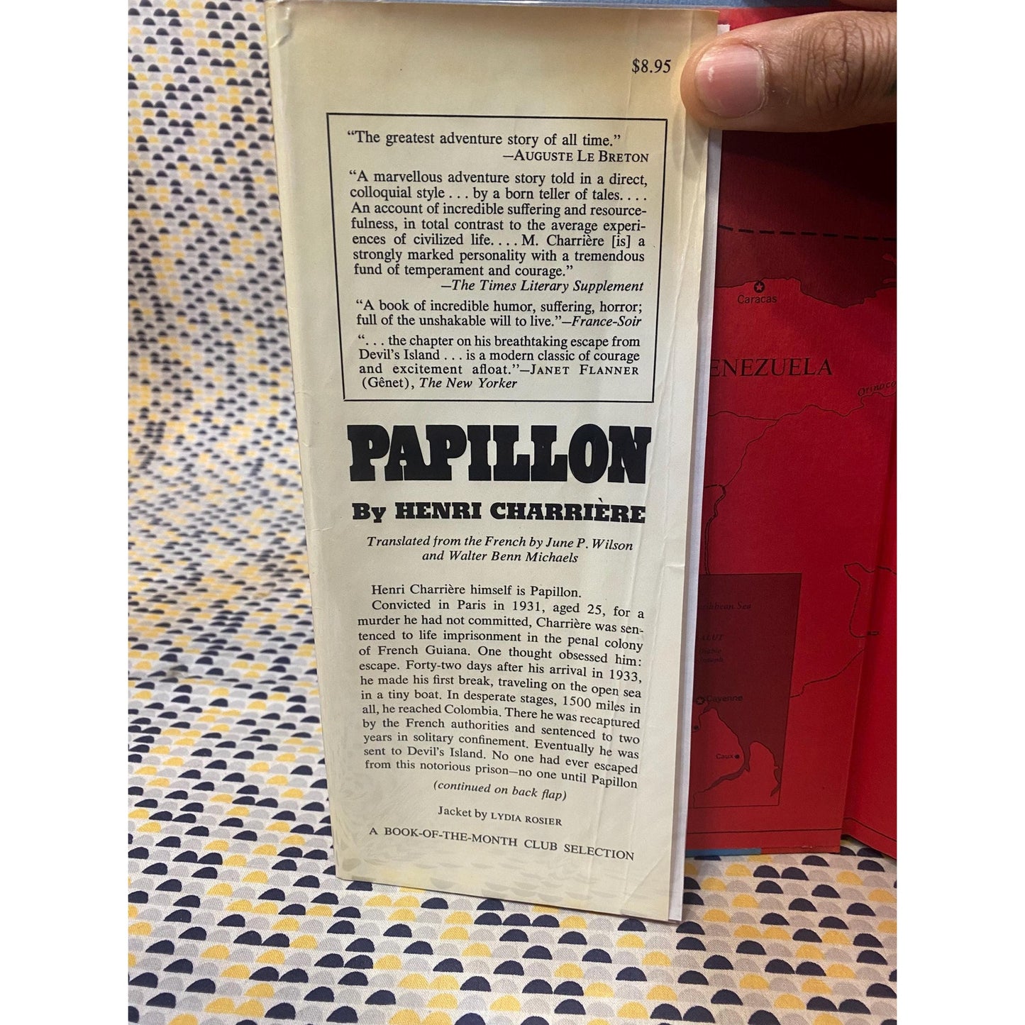 Papillon - Henri Charriere - Hardcover- Morrow Club Edition