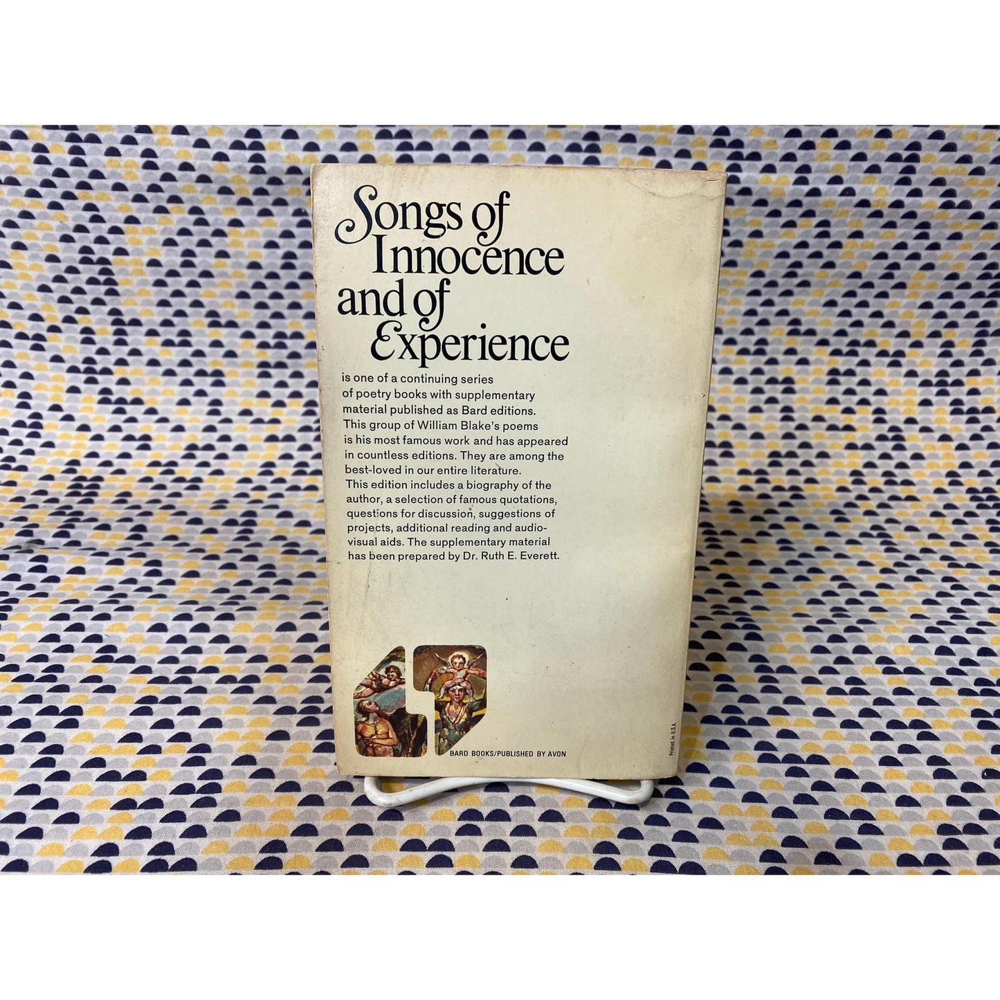 William Blake - Songs of Innocence and Experience - Vintage Paperback Book - Avon Bard Edition
