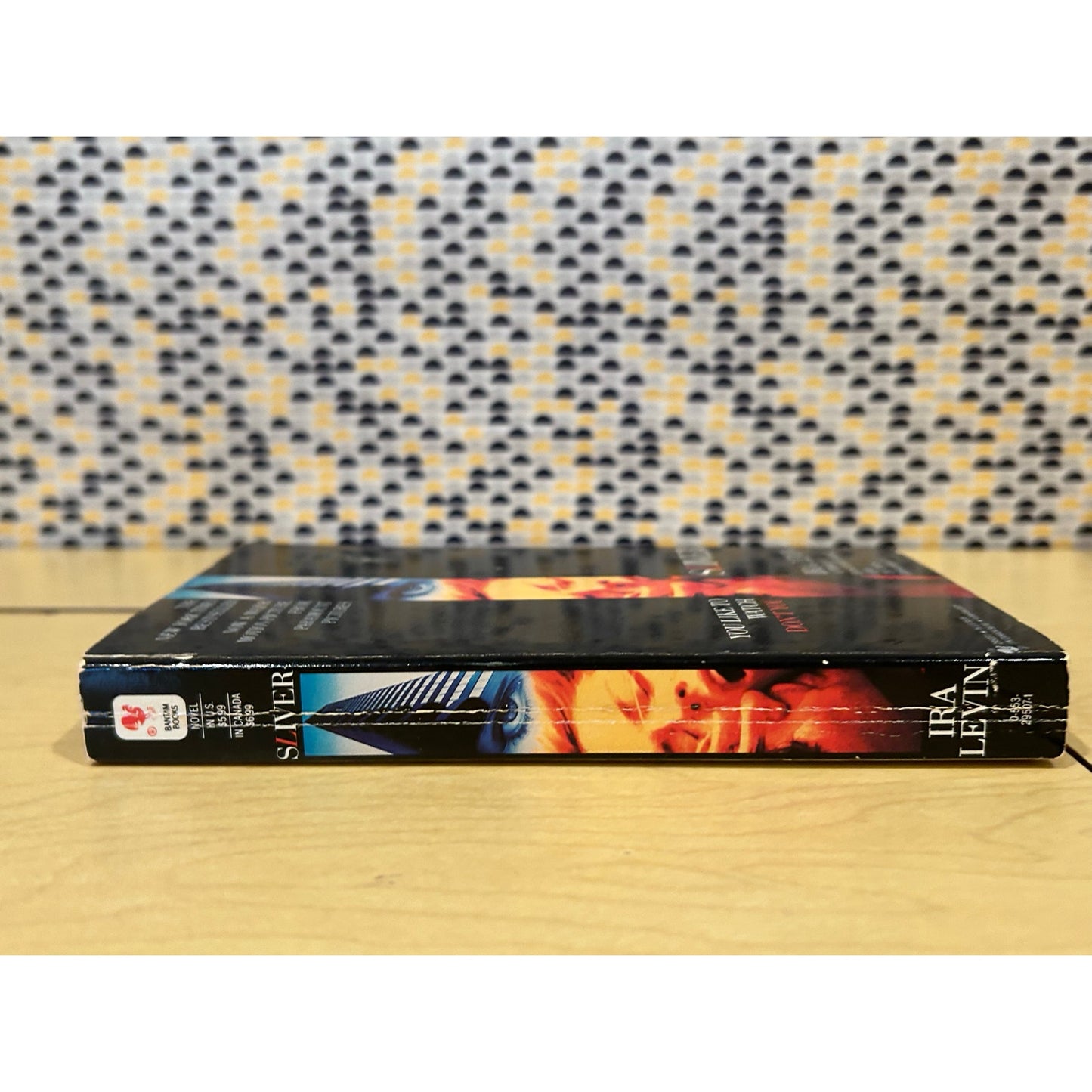 Sliver - Ira Levin - Movie Tie In Edition - Vintage Paperback - Bantam Edition