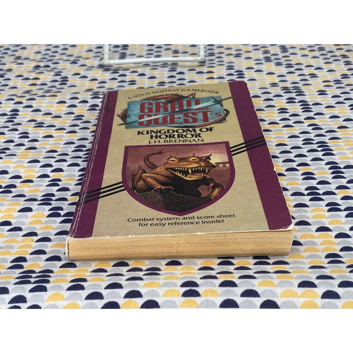 Grail Quest #5: Kingdom of Horror - J.H. Brennan - Solo Gamebook - Dell Edition