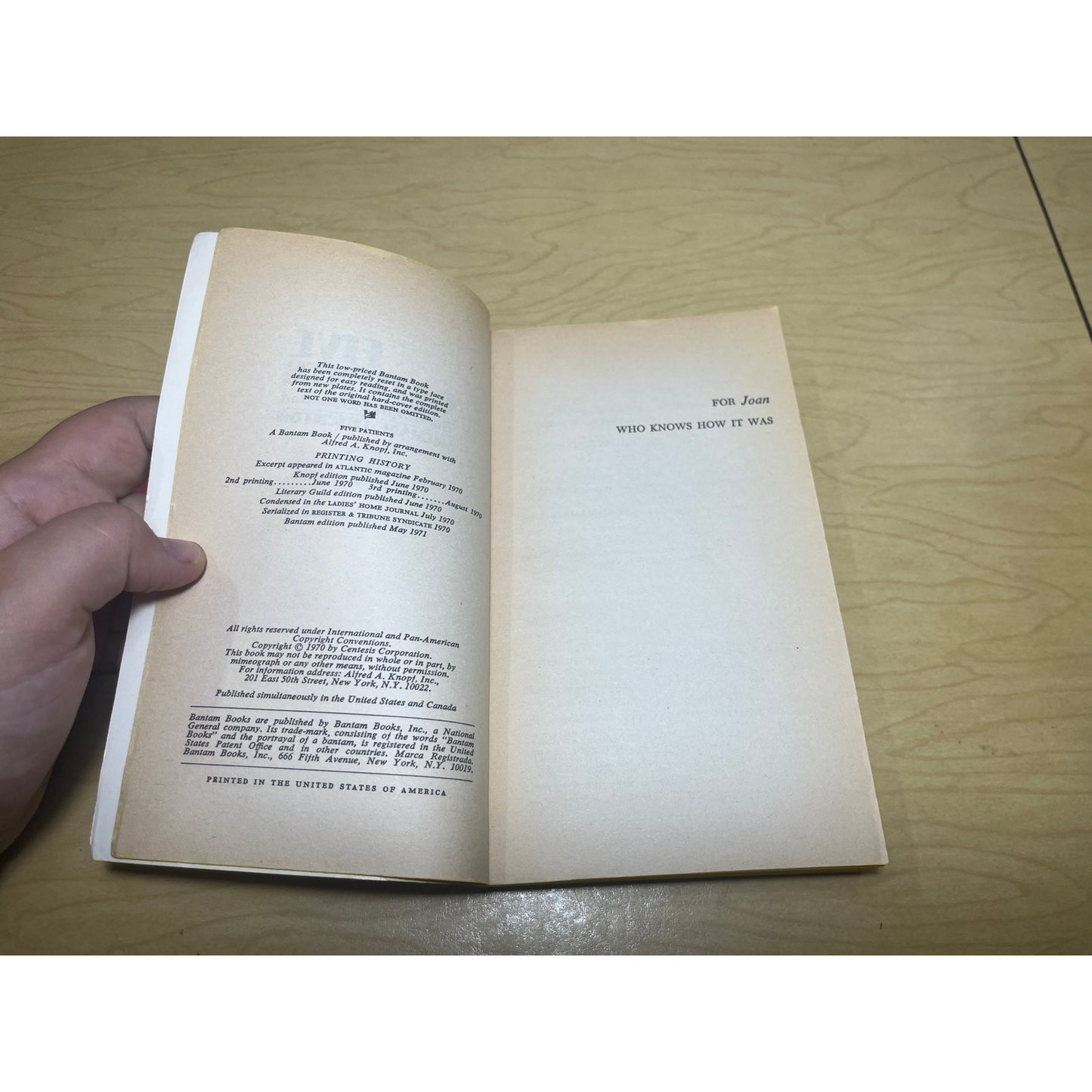 Five Patients - Michael Crichton - Bantam Books - Paperback