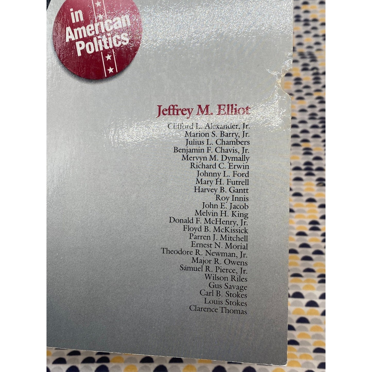 Black Voices In American Politics - Jeffrey M. Elliot, editor - Vintage Paperback Book - Harcourt Brace Jovanovich Edition