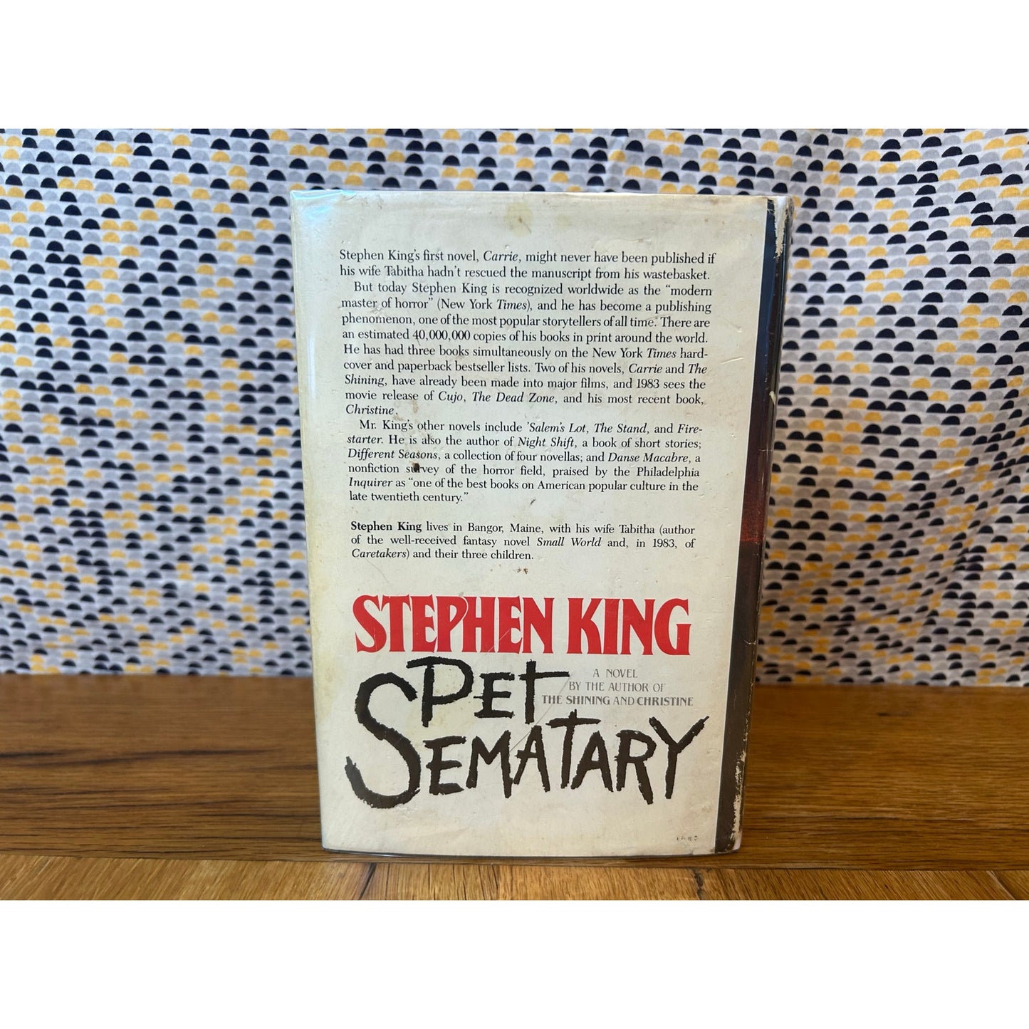 Pet Sematary - Stephen King - Vintage Hardcover - 1983 Doubleday - O21 Gutter