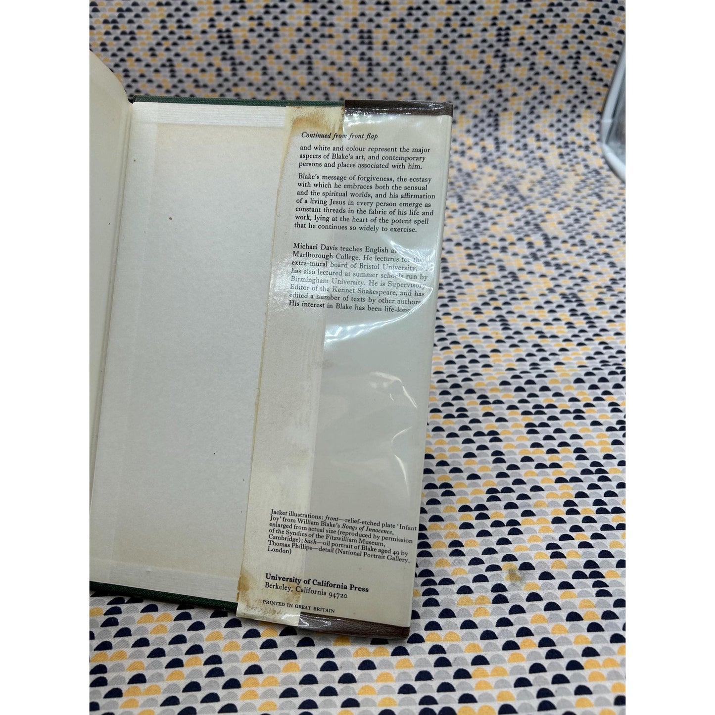 William Blake - A New Kind of Man - Michael Davis - EX Library Copy