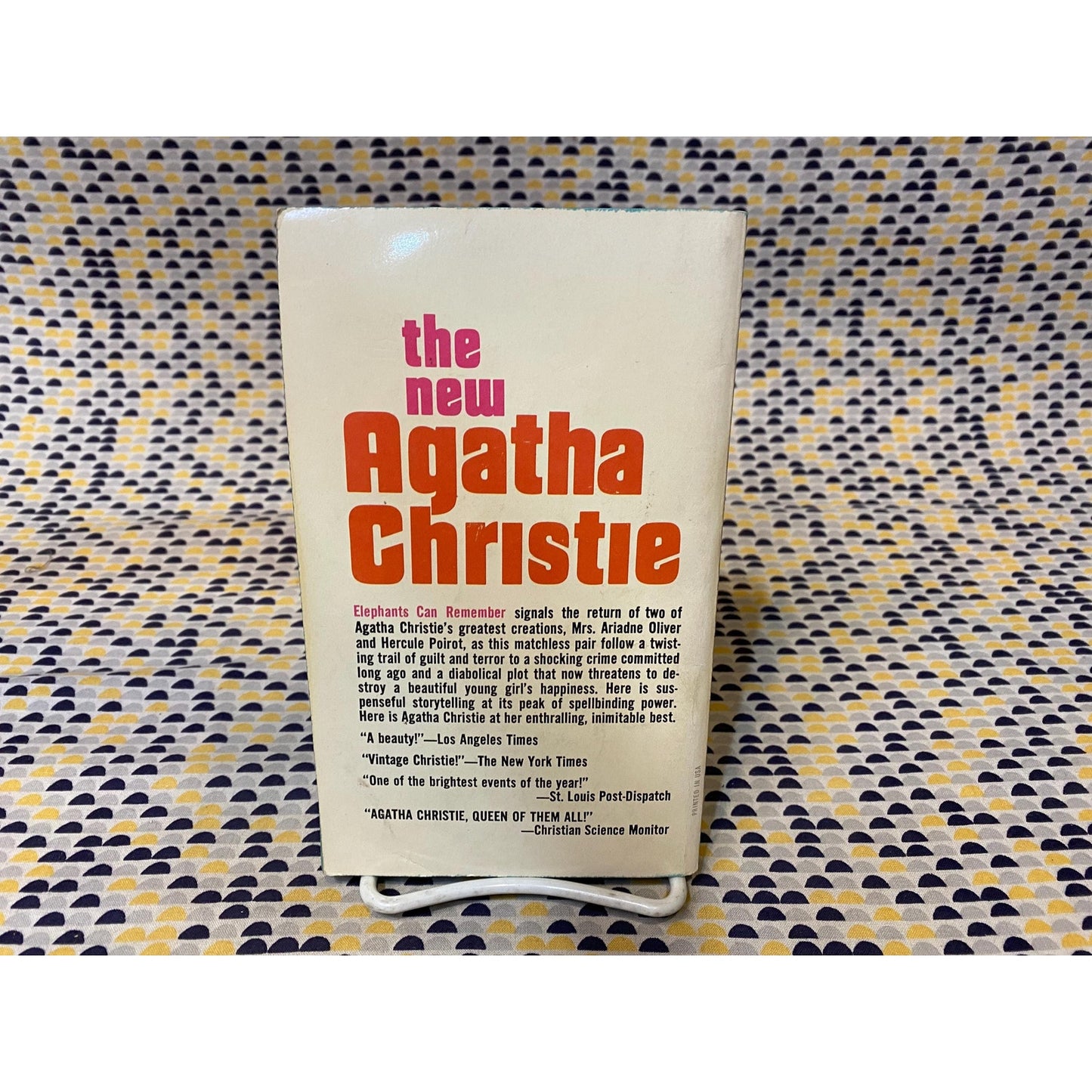 Elephants Can Remember - Agatha Christie - Vintage Paperback Book - Dell Edition