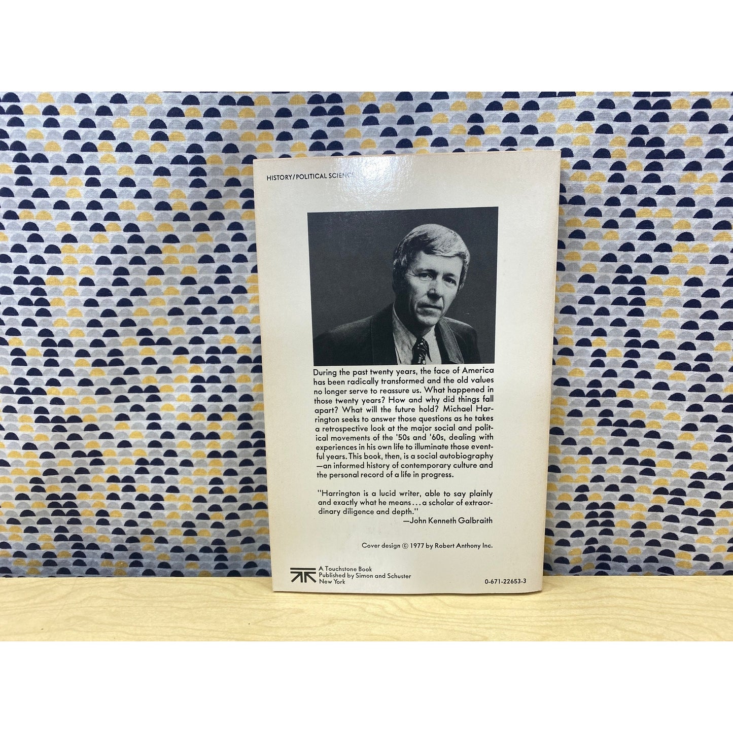 Fragments of the Century - Michael Harrington - Retrospective of the 50's and 60's - Vintage Paperback Book - Touchstone Edition