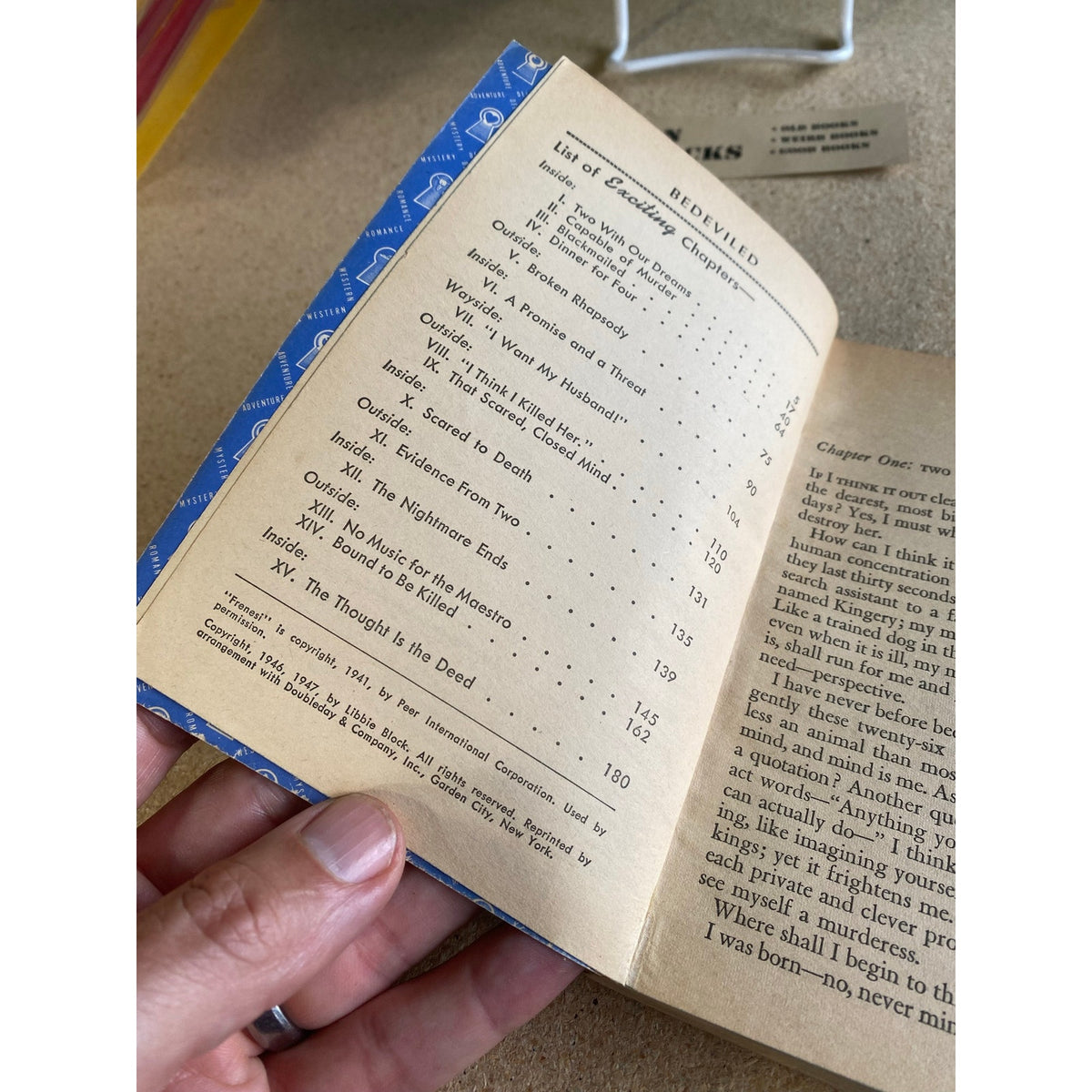Bedeviled - Libbie Block - Dell Mystery 344 - Mapback - Vintage Paperbacks