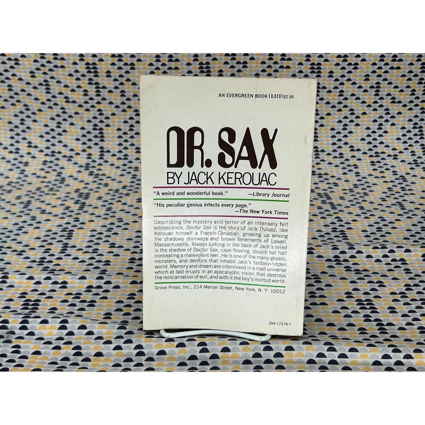Dr. Sax - Jack Kerouac - Vintage Paperback - Evergreen Black Cat Books